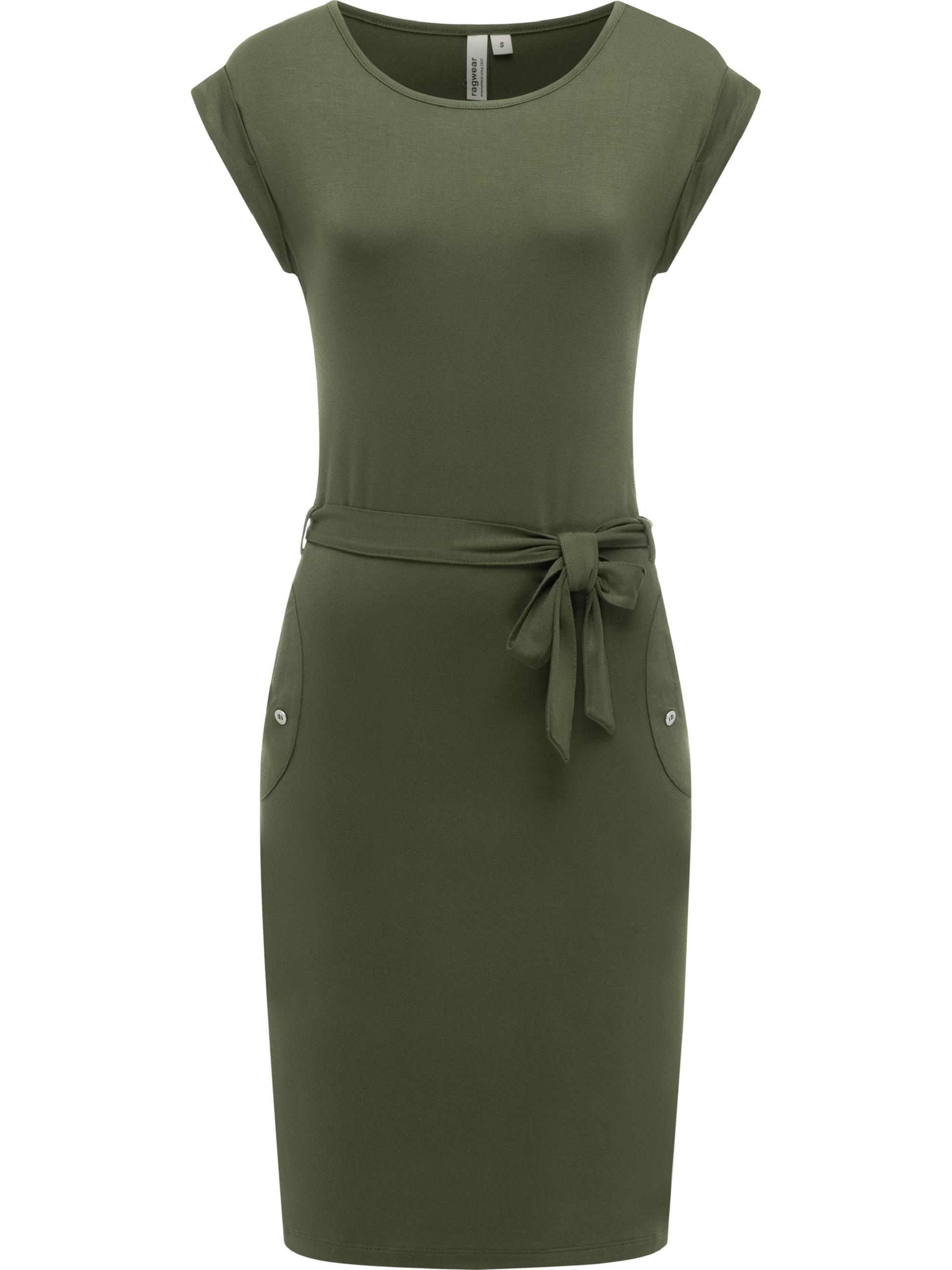 Damen Sommerkleid Kurzarm Midikleid "Taggien" Dark Olive26