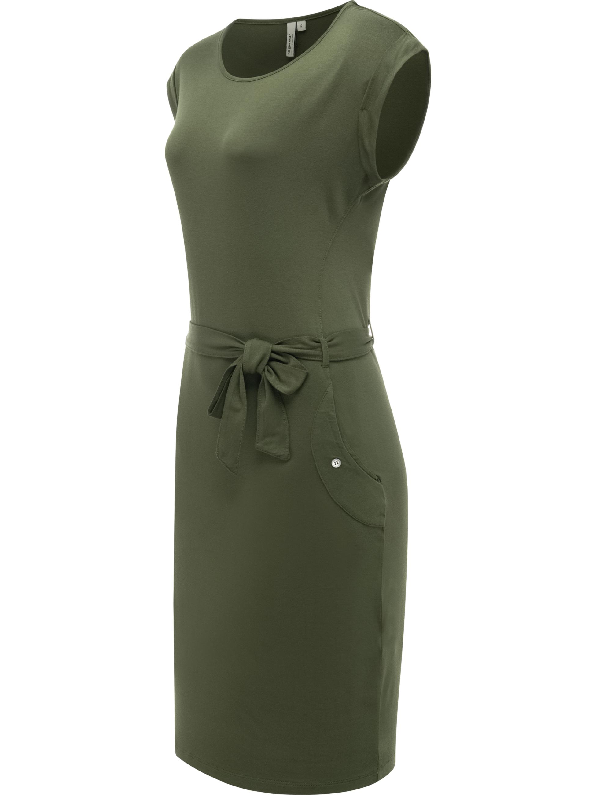 Damen Sommerkleid Kurzarm Midikleid "Taggien" Dark Olive26