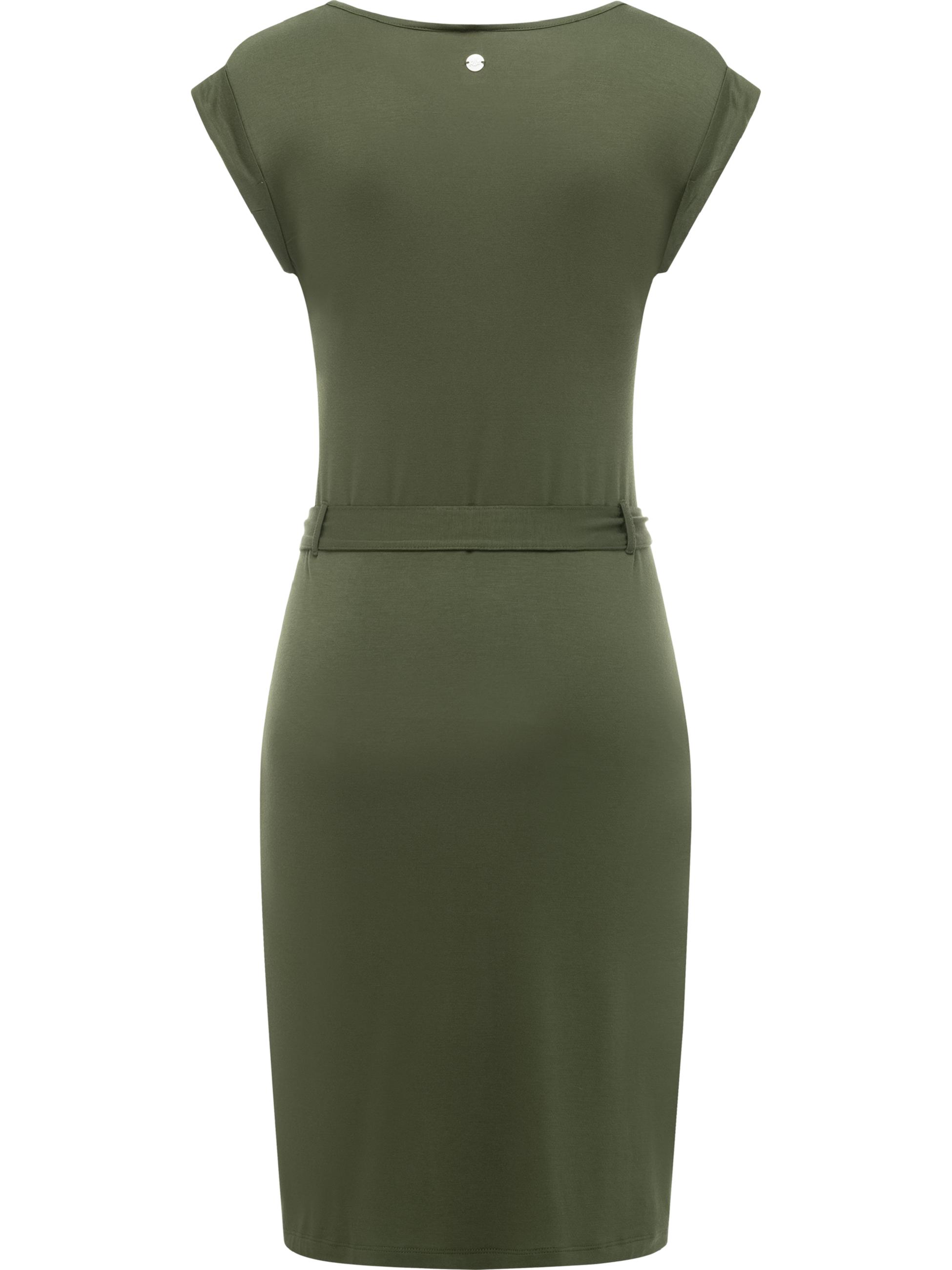 Damen Sommerkleid Kurzarm Midikleid "Taggien" Dark Olive26