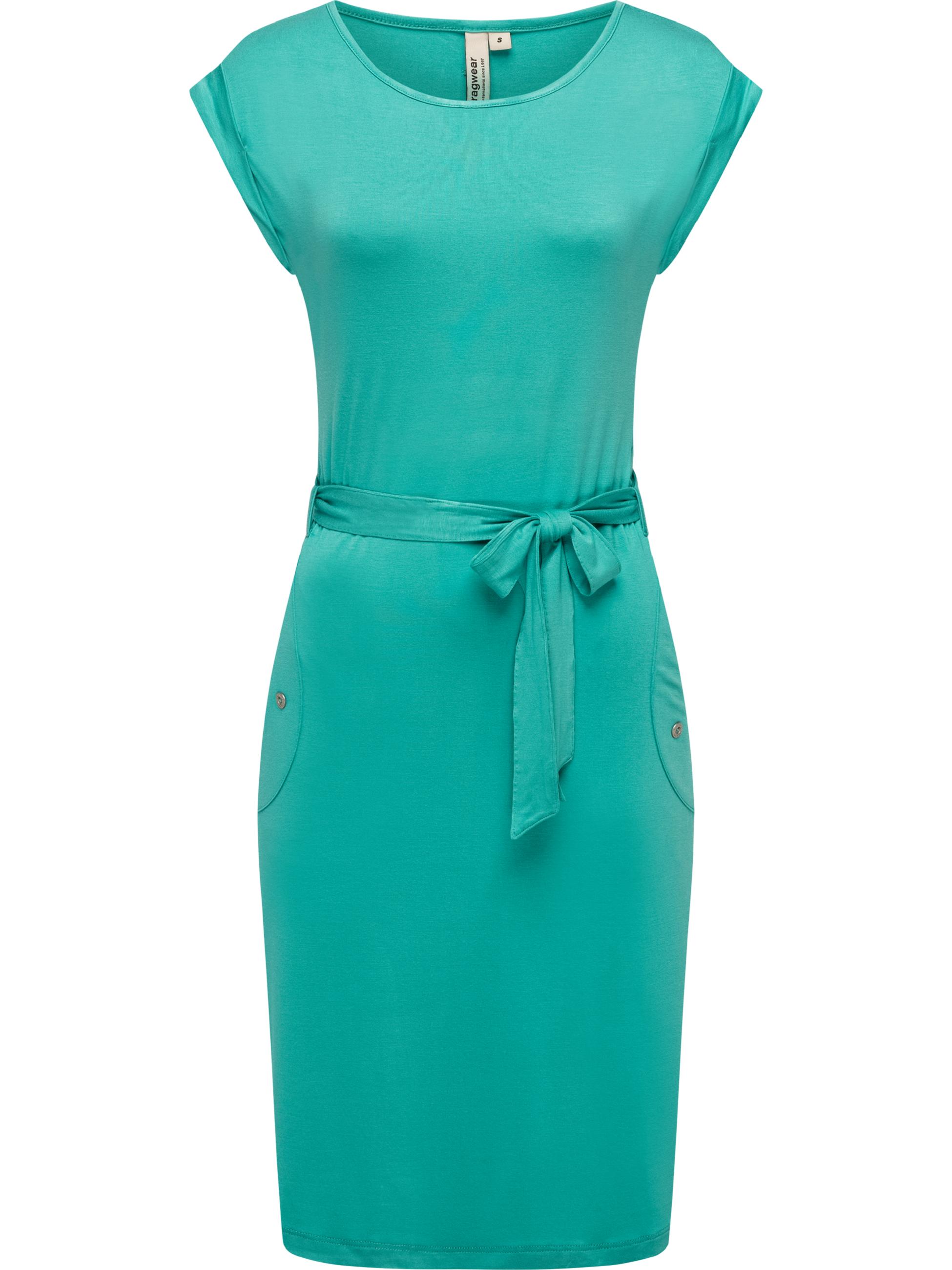 Damen Sommerkleid Kurzarm Midikleid "Taggien" Lagoon Green