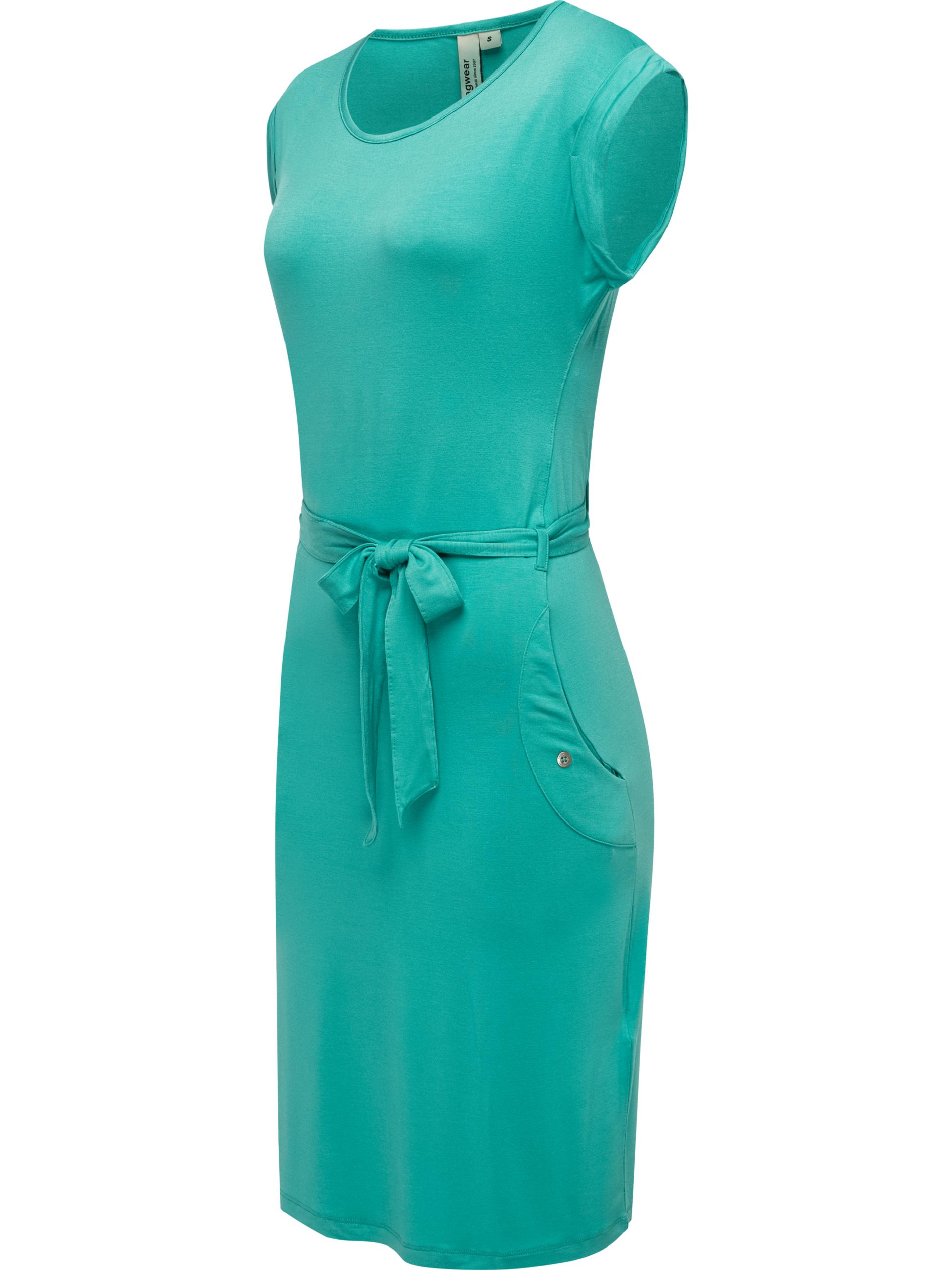 Damen Sommerkleid Kurzarm Midikleid "Taggien" Lagoon Green