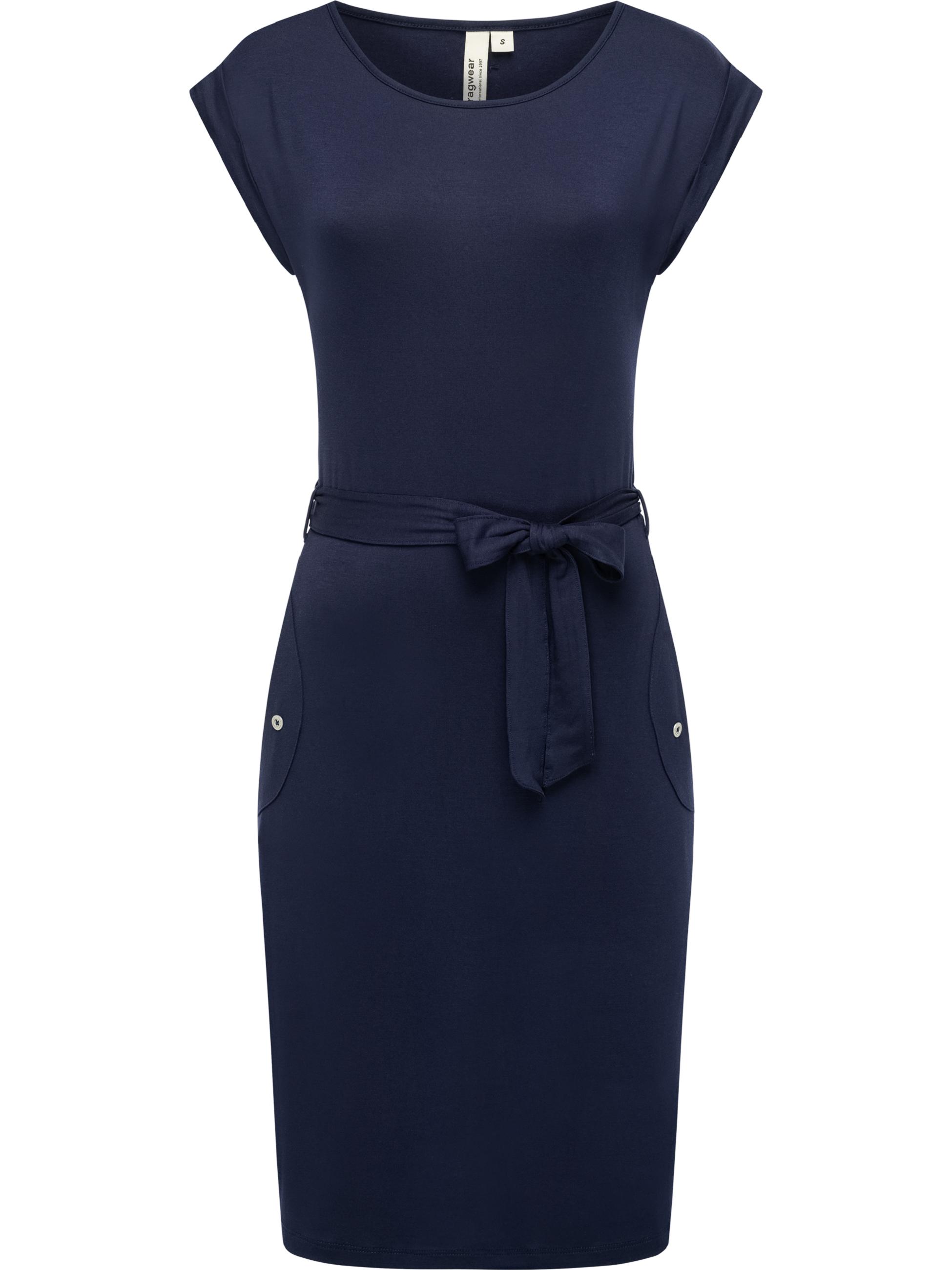 Damen Sommerkleid Kurzarm Midikleid "Taggien" Midnight