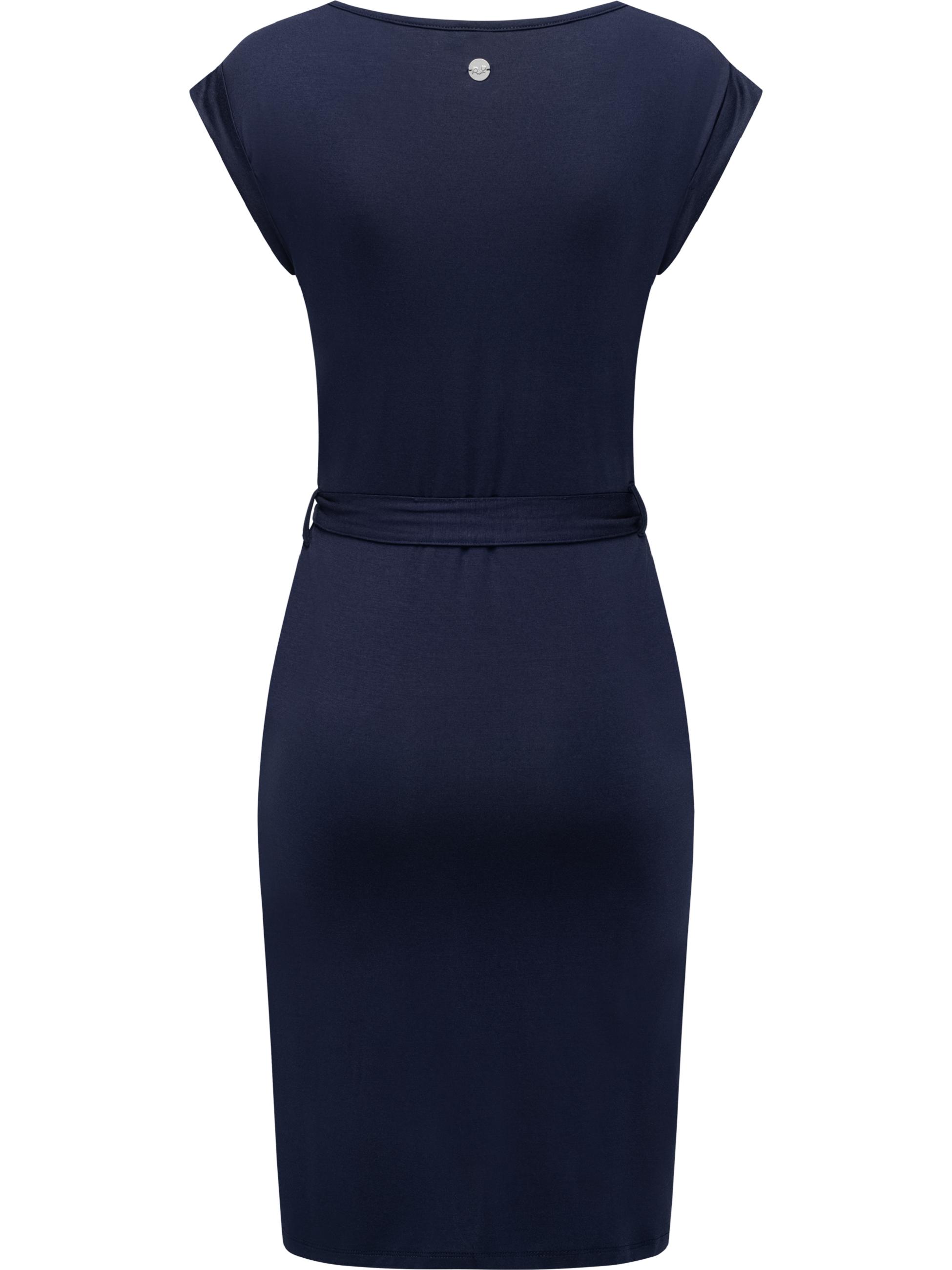 Damen Sommerkleid Kurzarm Midikleid "Taggien" Midnight