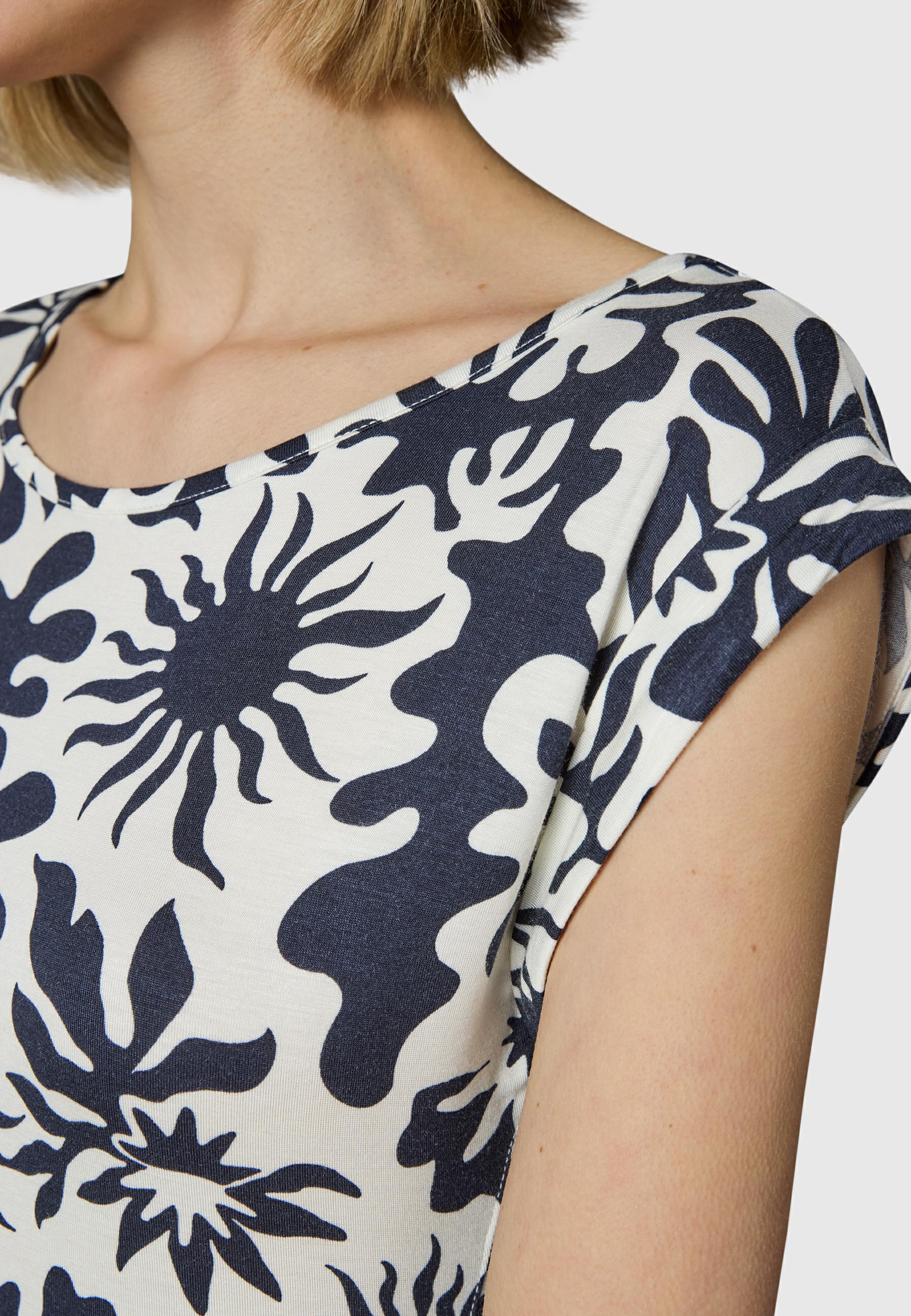Bequemes Sommerkleid Kurzarm Midikleid "Taggien Print" Blue26