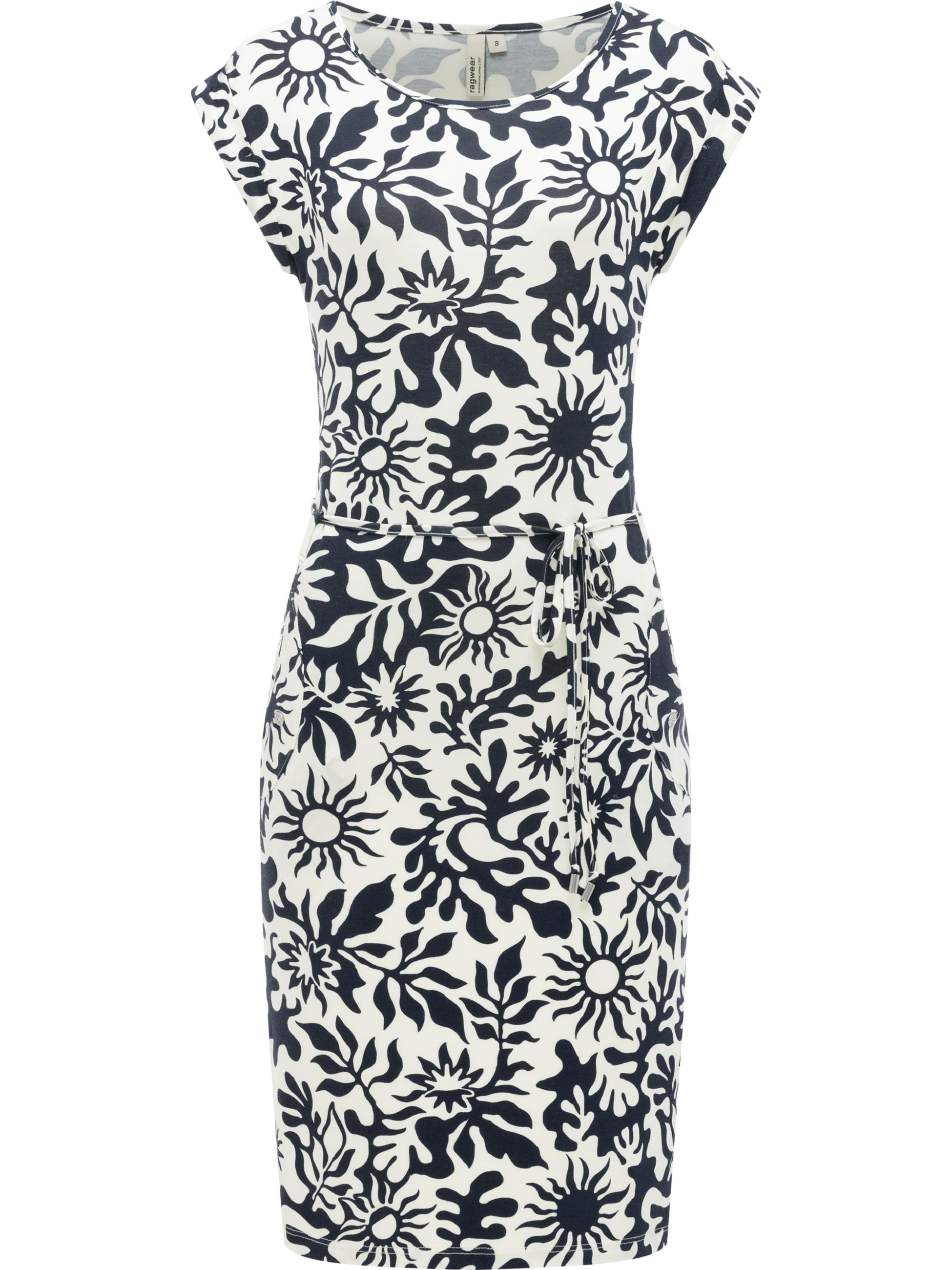 Bequemes Sommerkleid Kurzarm Midikleid "Taggien Print" Blue26