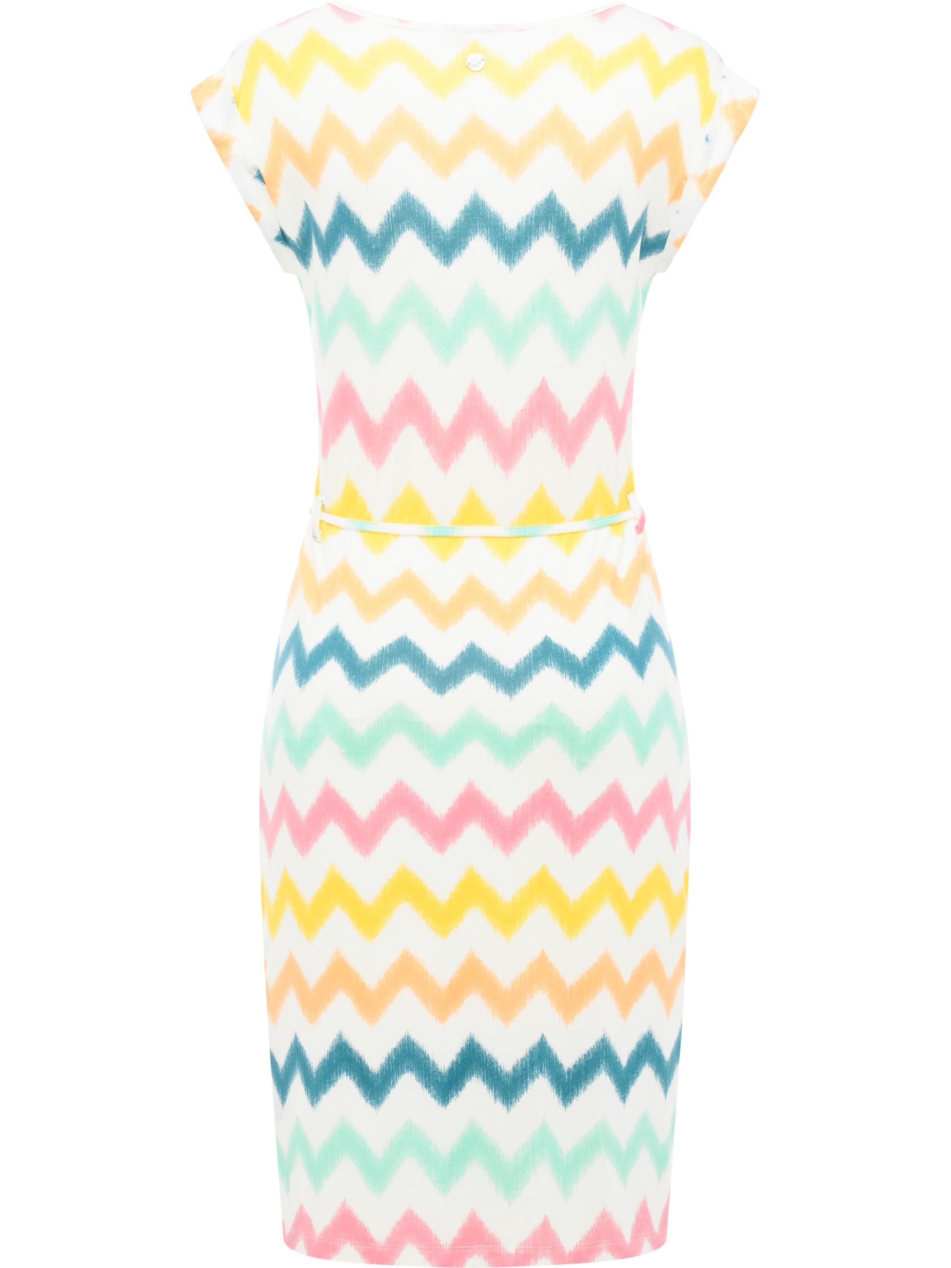 Bequemes Sommerkleid Kurzarm Midikleid "Taggien Print" Multi Combo26