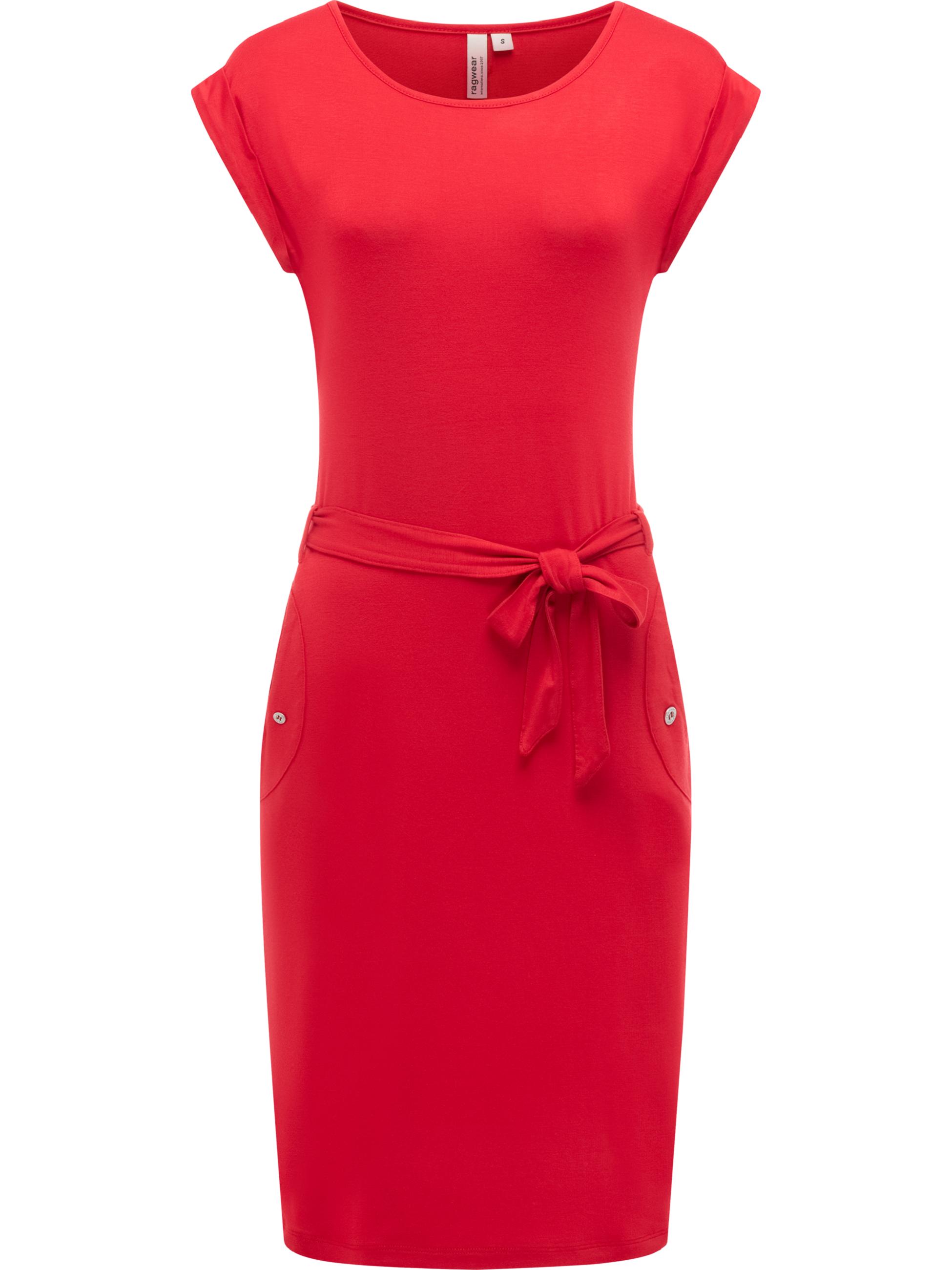 Damen Sommerkleid Kurzarm Midikleid "Taggien" Red26