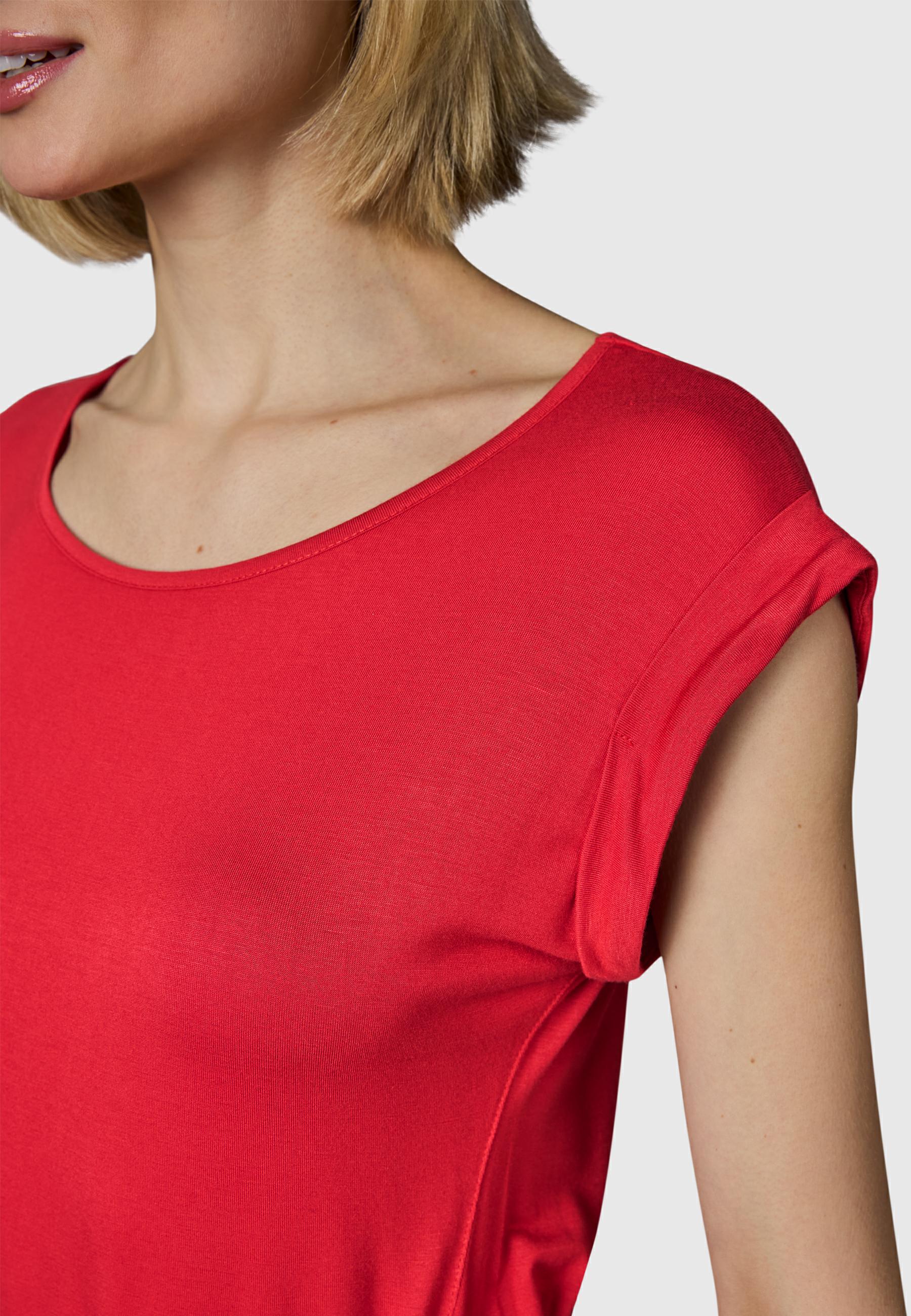 Damen Sommerkleid Kurzarm Midikleid "Taggien" Red26