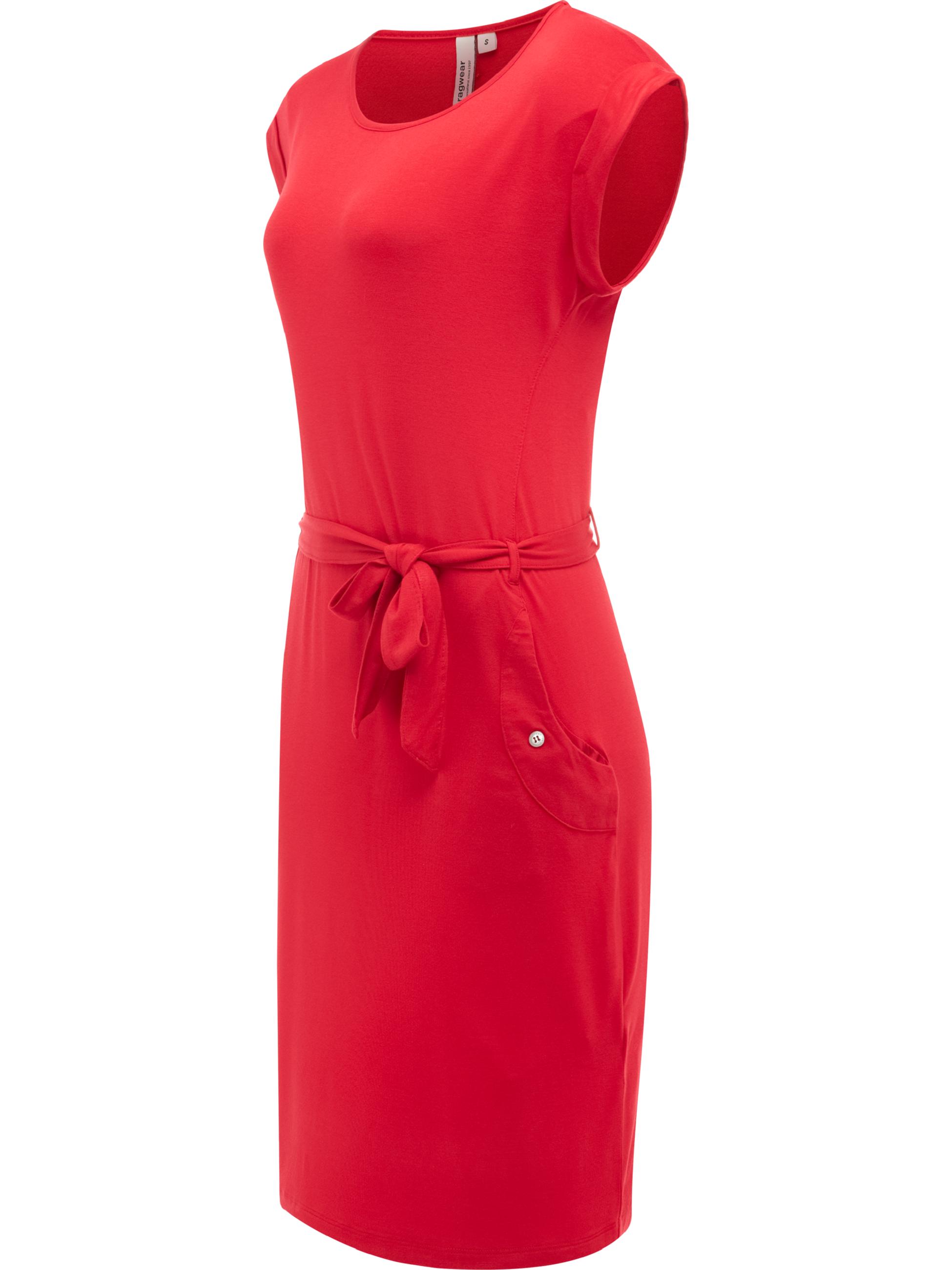 Damen Sommerkleid Kurzarm Midikleid "Taggien" Red26