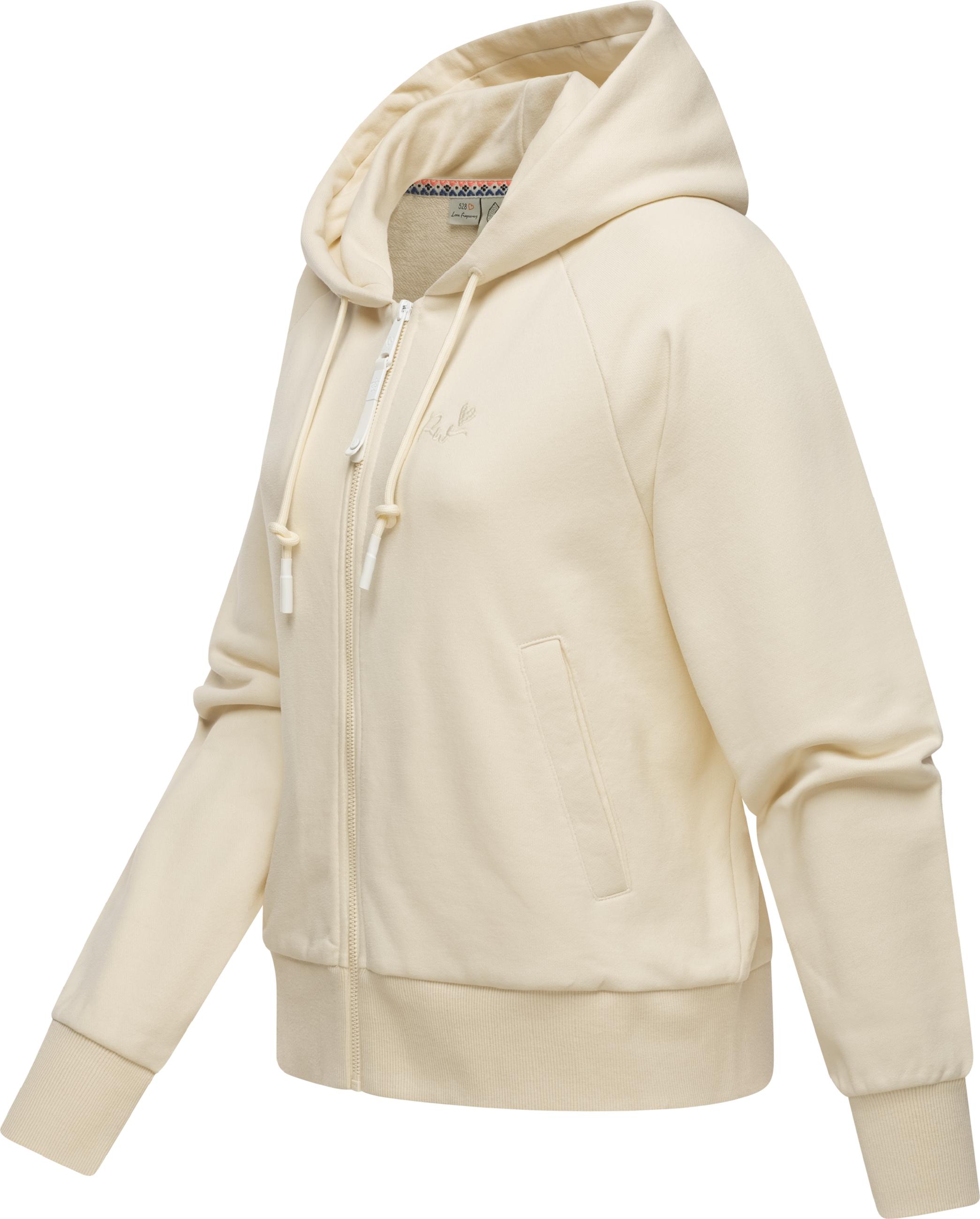 Kurze Sweatjacke mit Kapuze "Taila" Beige