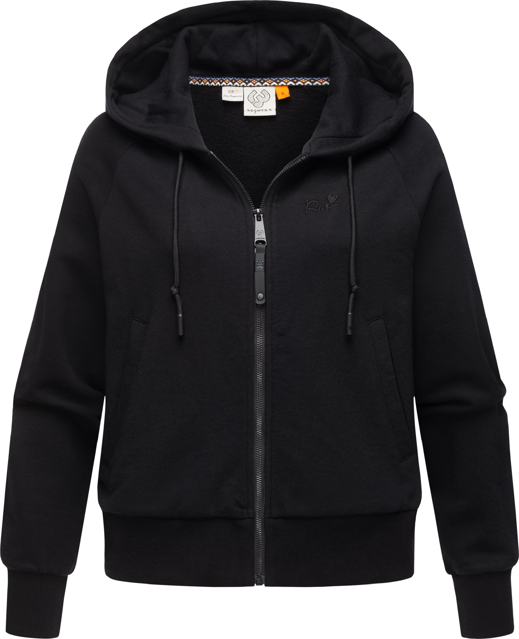 Kurze Sweatjacke mit Kapuze "Taila" Black