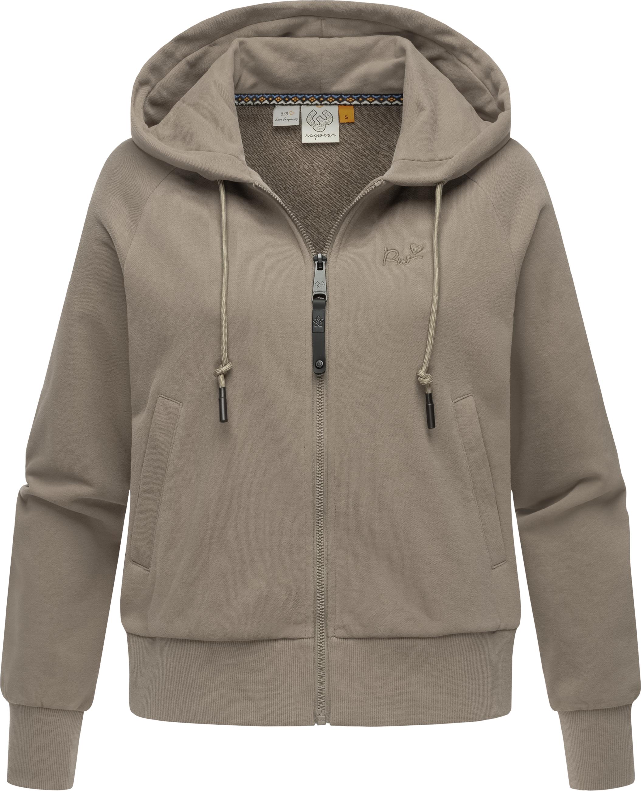 Kurze Sweatjacke mit Kapuze "Taila" Mocca