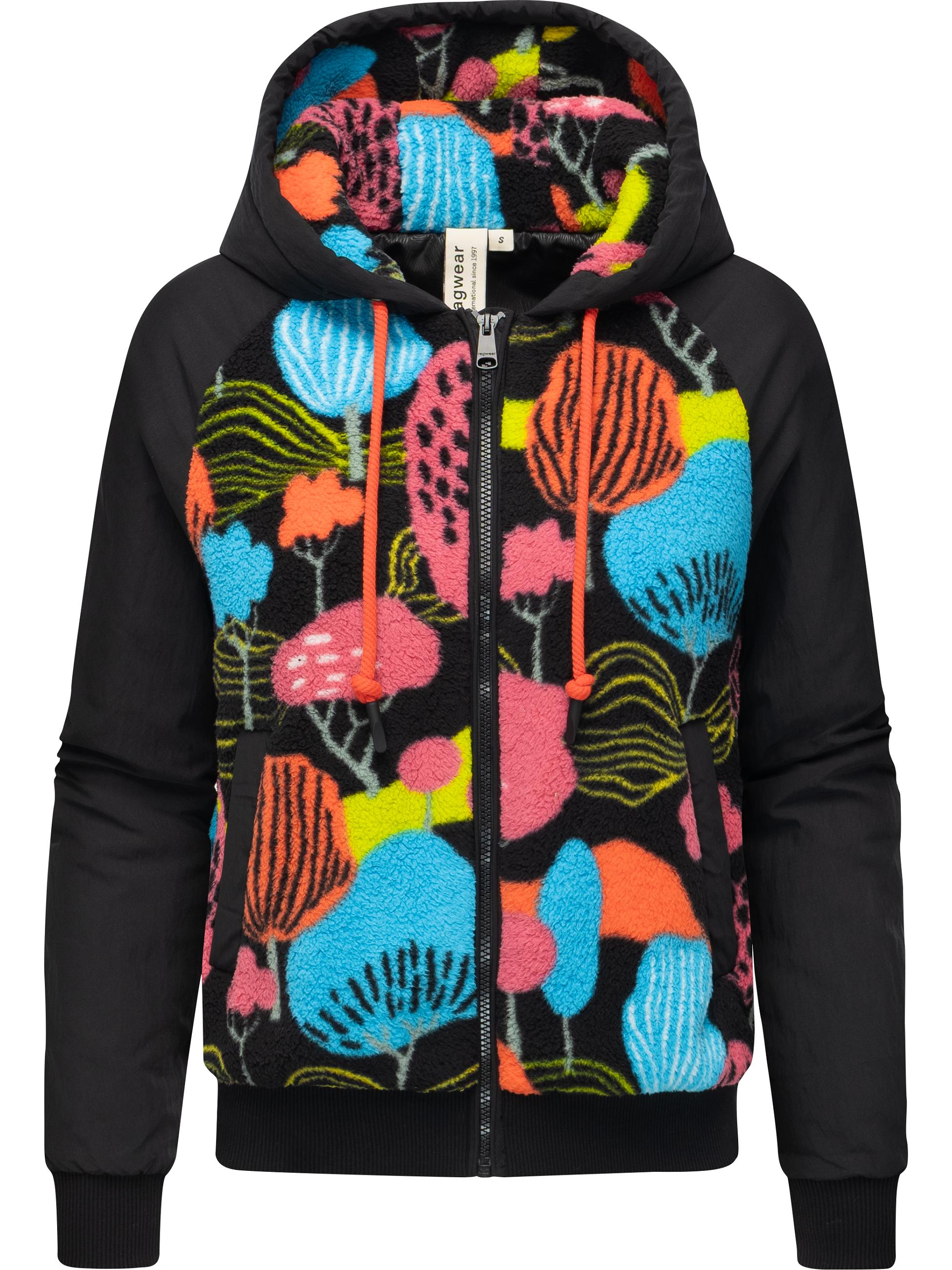 Plüschjacke mit Kapuze "Talianita Print YOUMODO" Multi Combo