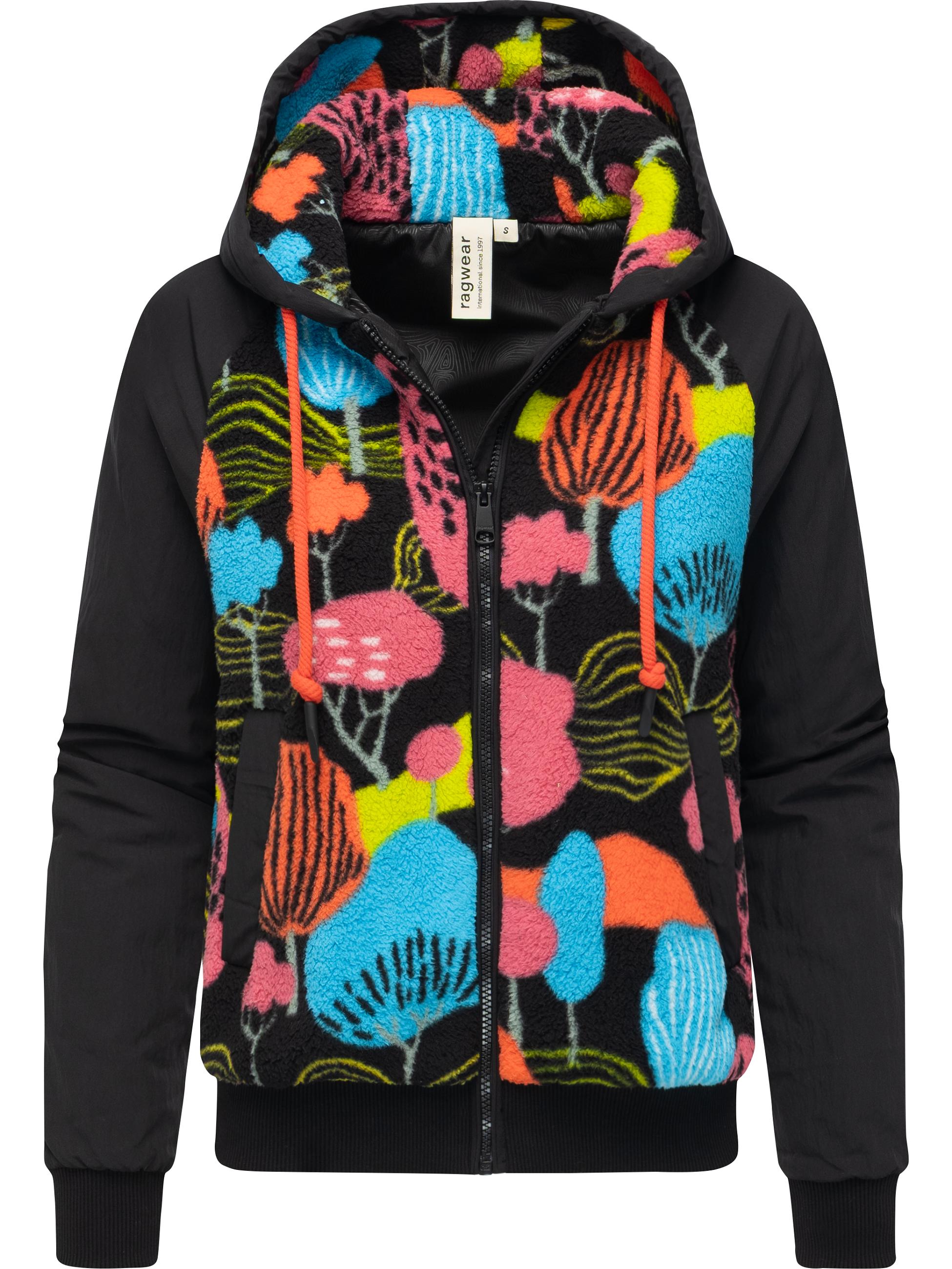 Plüschjacke mit Kapuze "Talianita Print YOUMODO" Multi Combo