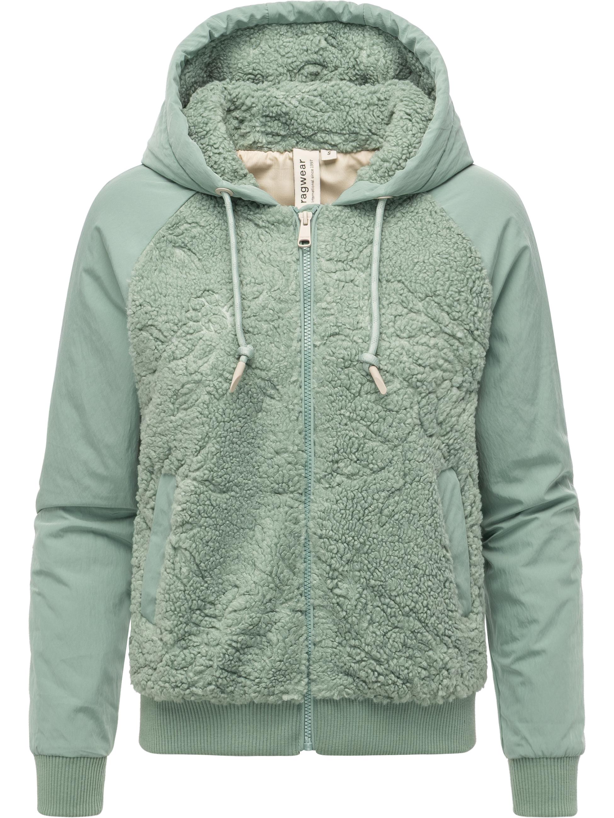 Plüschjacke mit Kapuze "Talianita YOUMODO" Dusty Green