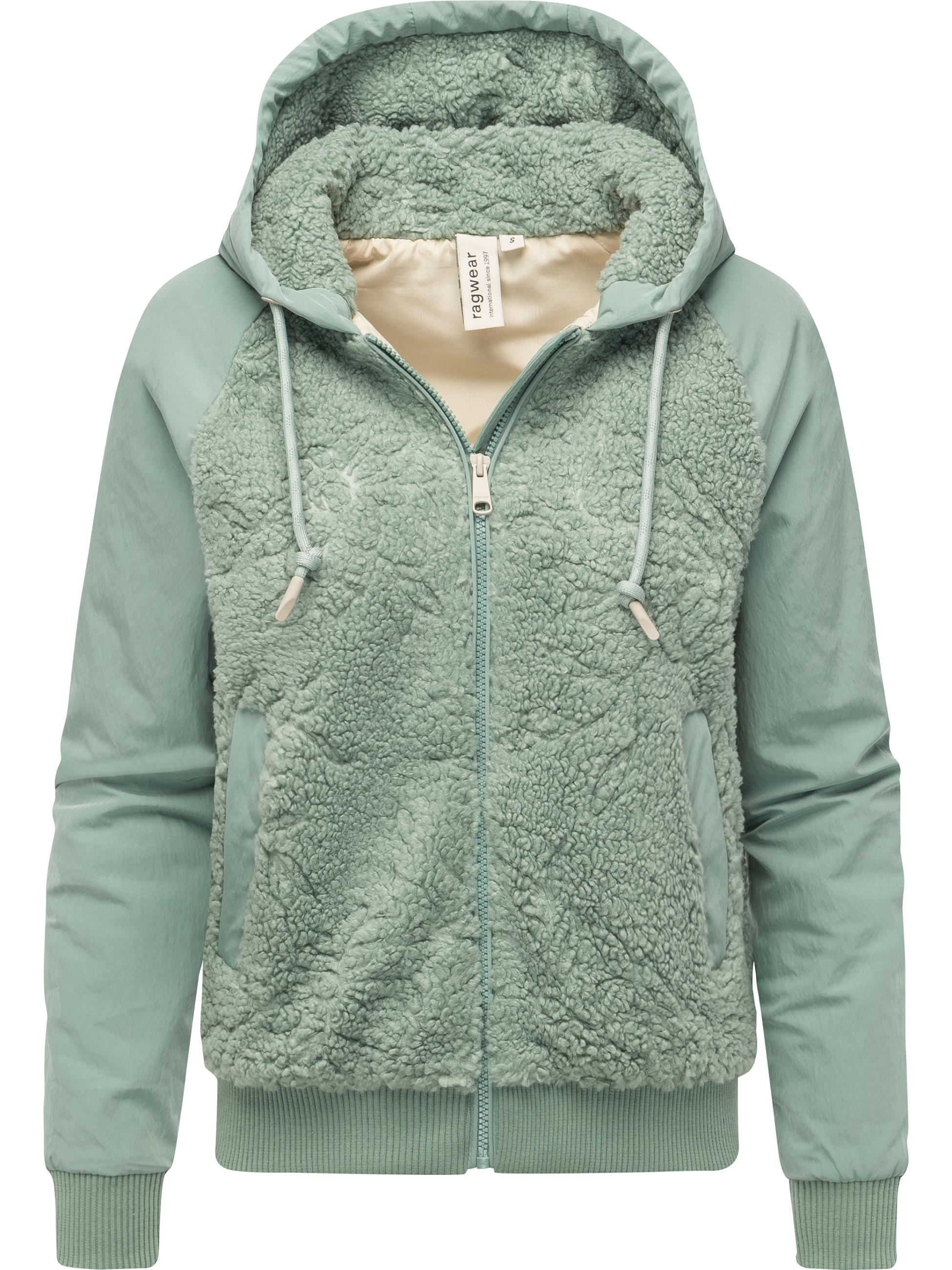 Plüschjacke mit Kapuze "Talianita YOUMODO" Dusty Green