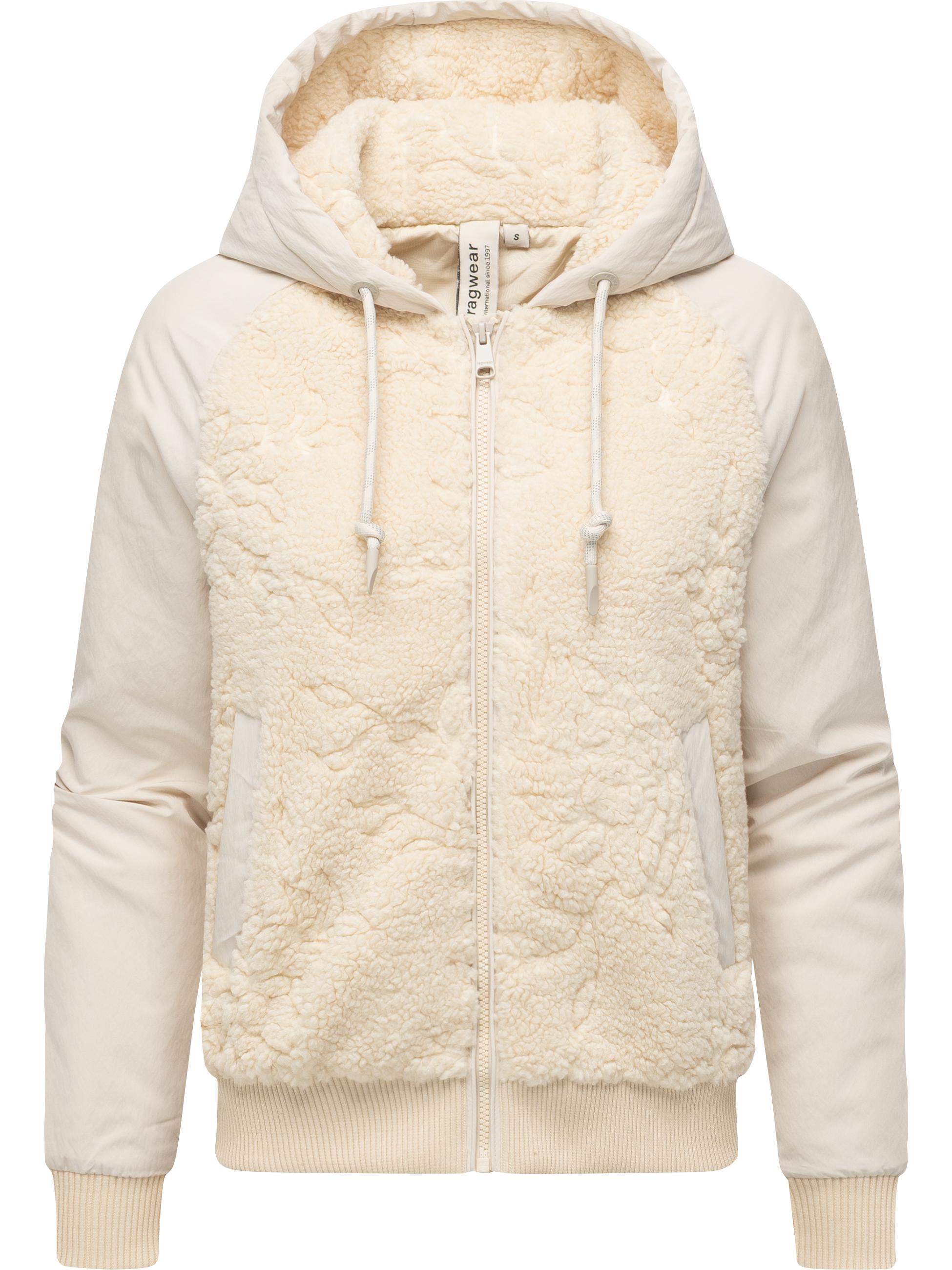 Plüschjacke mit Kapuze "Talianita YOUMODO" Ecru