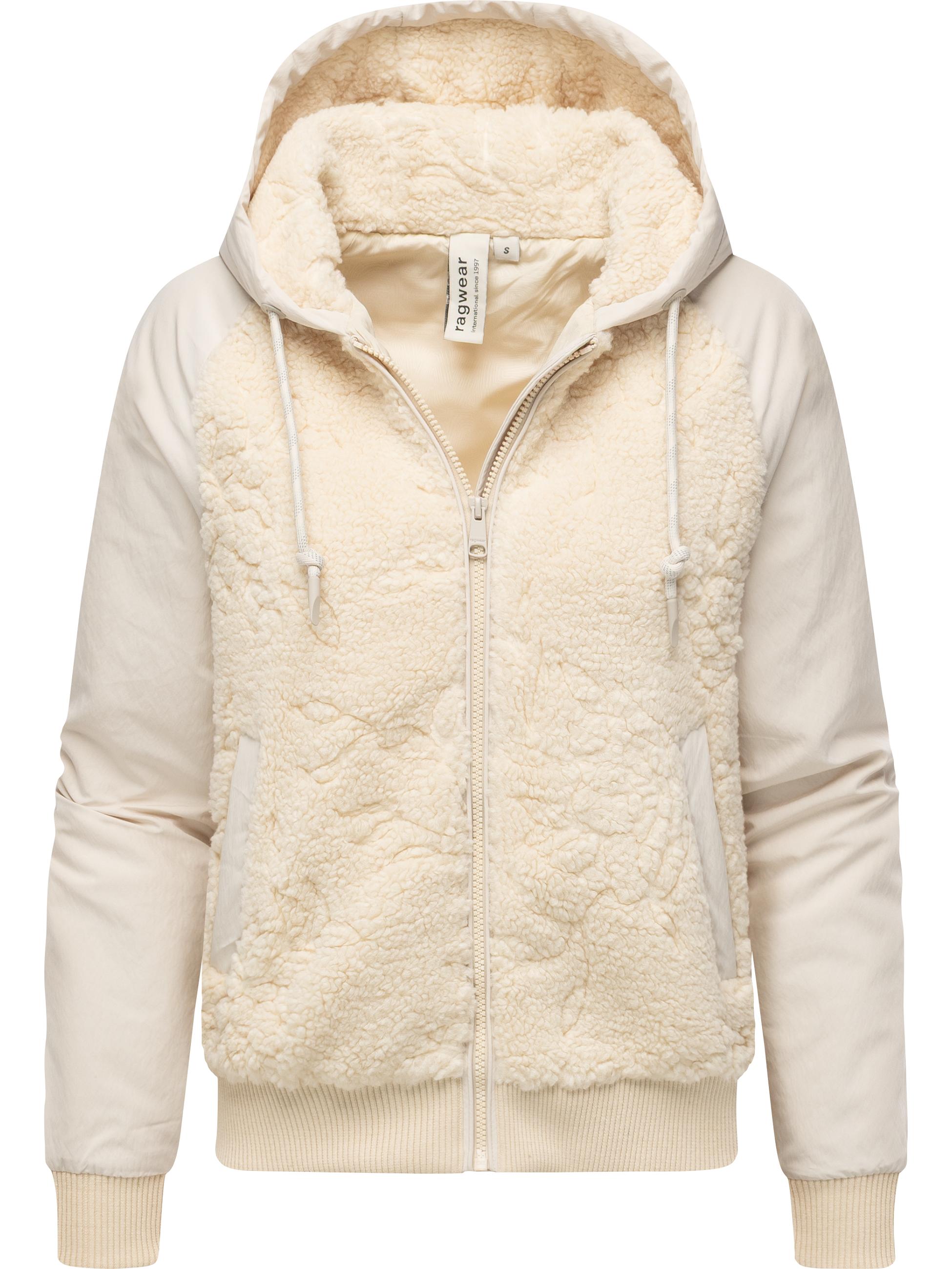 Plüschjacke mit Kapuze "Talianita YOUMODO" Ecru