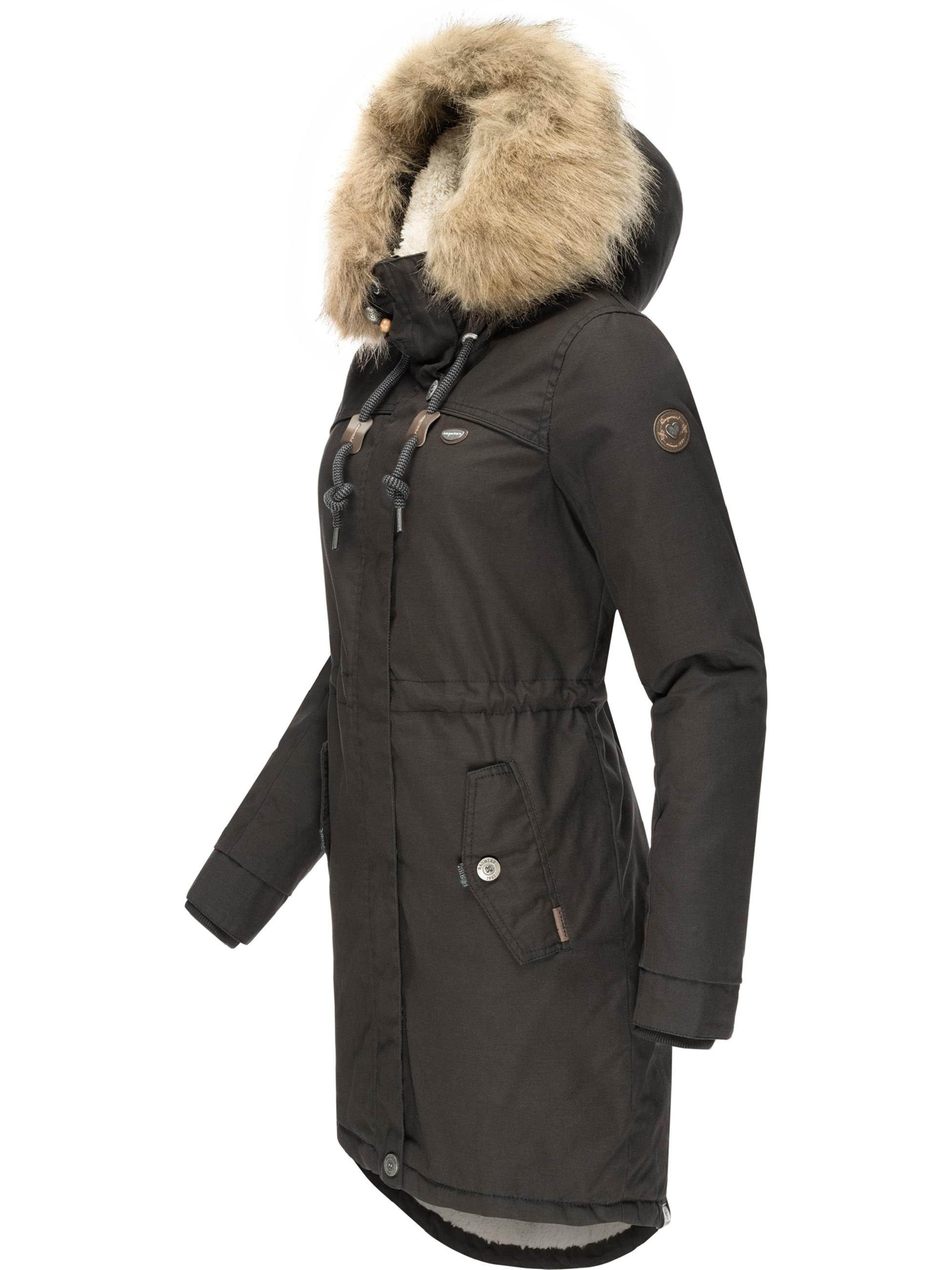 Winterparka mit abnehmbarem Kunstfell "Tawny" Black21