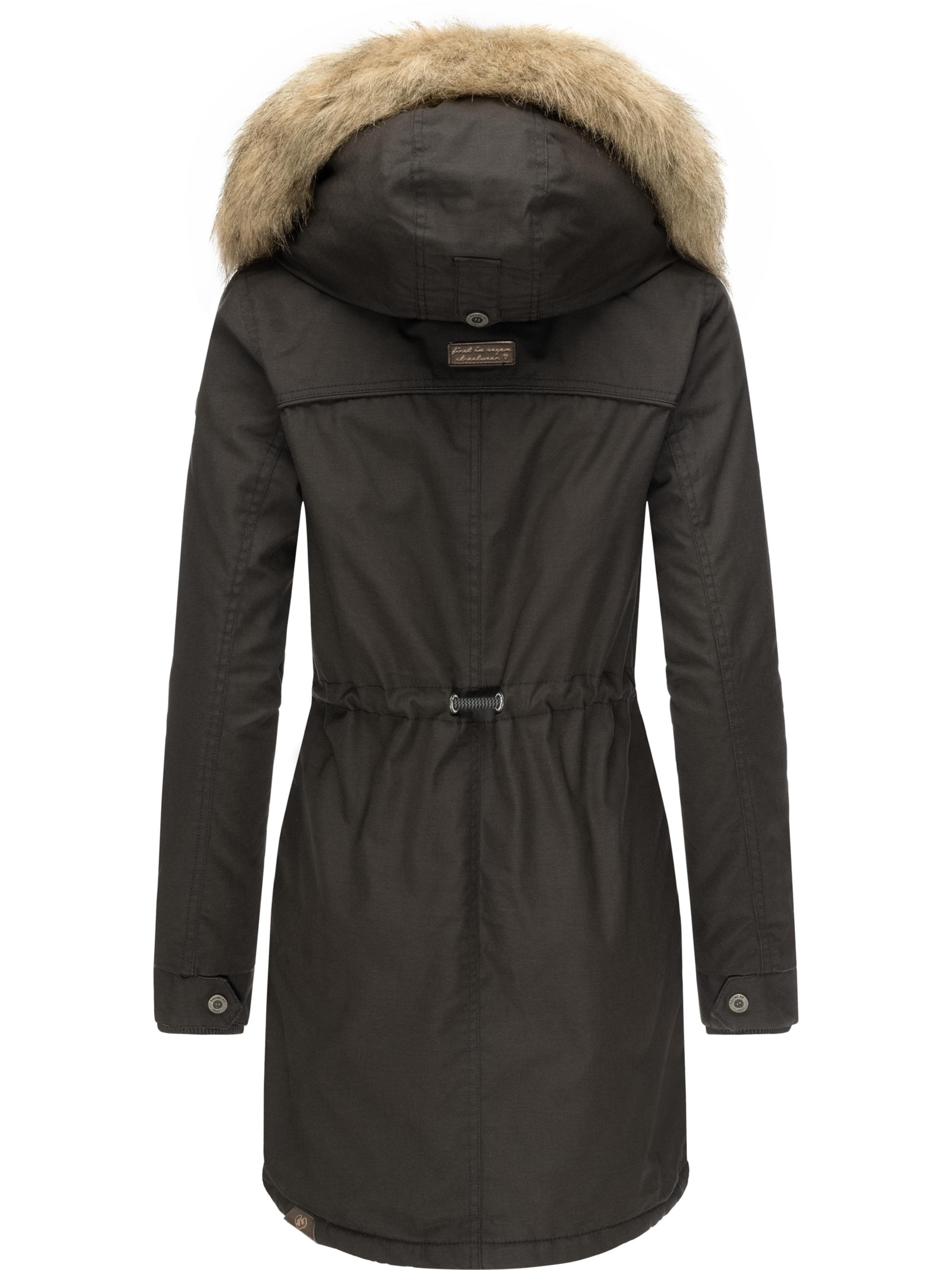 Winterparka mit abnehmbarem Kunstfell "Tawny" Black21