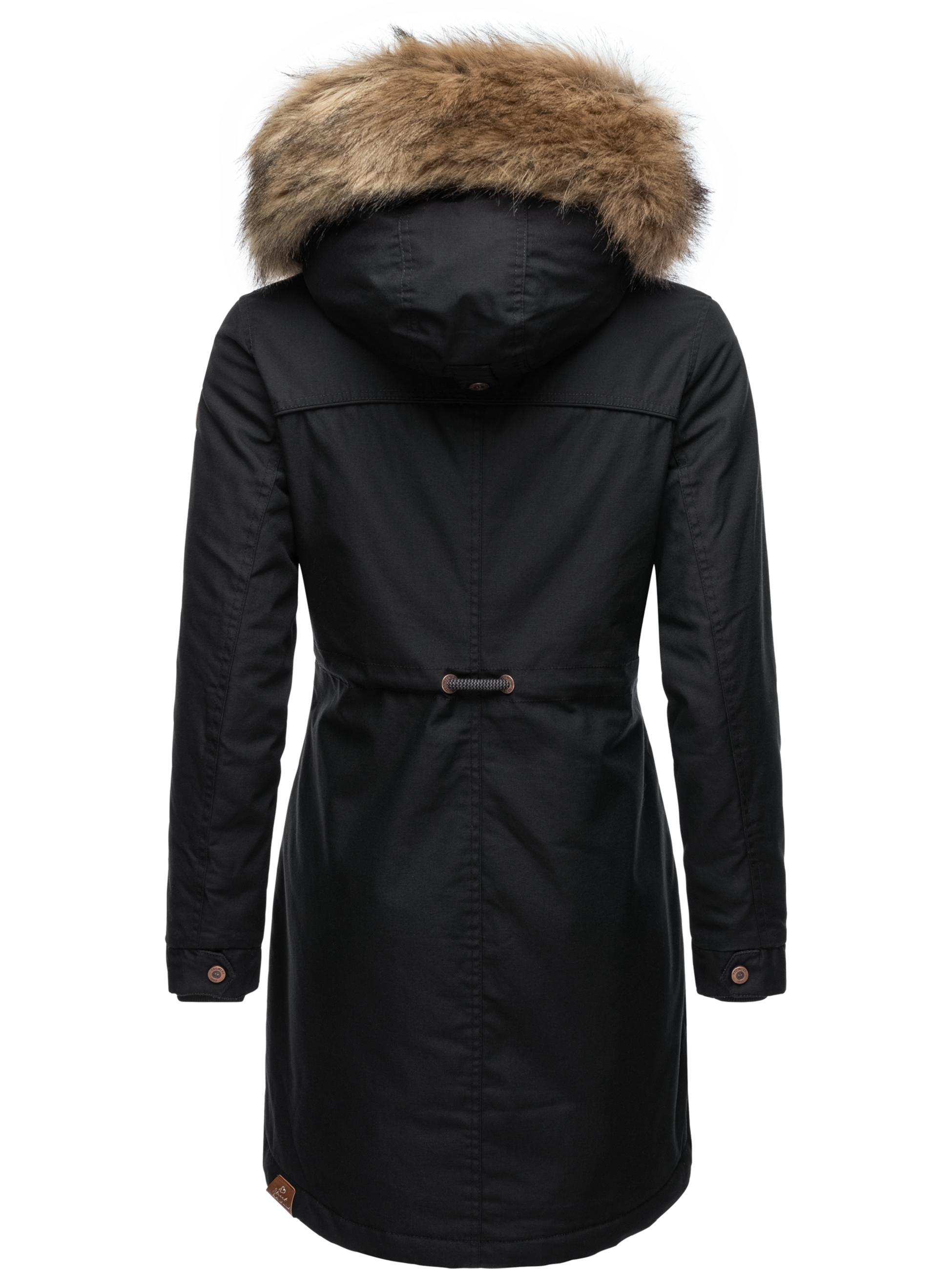 Winterparka mit abnehmbarem Kunstfell "Tawny" Black22