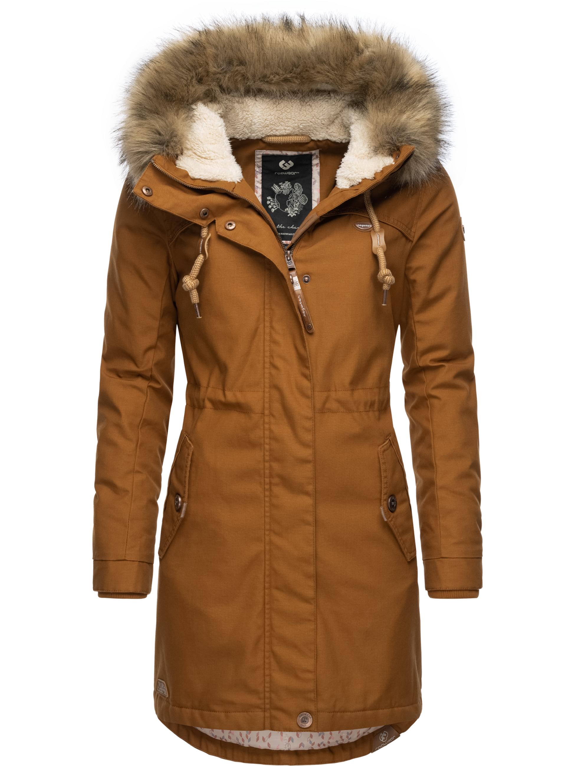 Winterparka mit abnehmbarem Kunstfell "Tawny" Cinnamon22