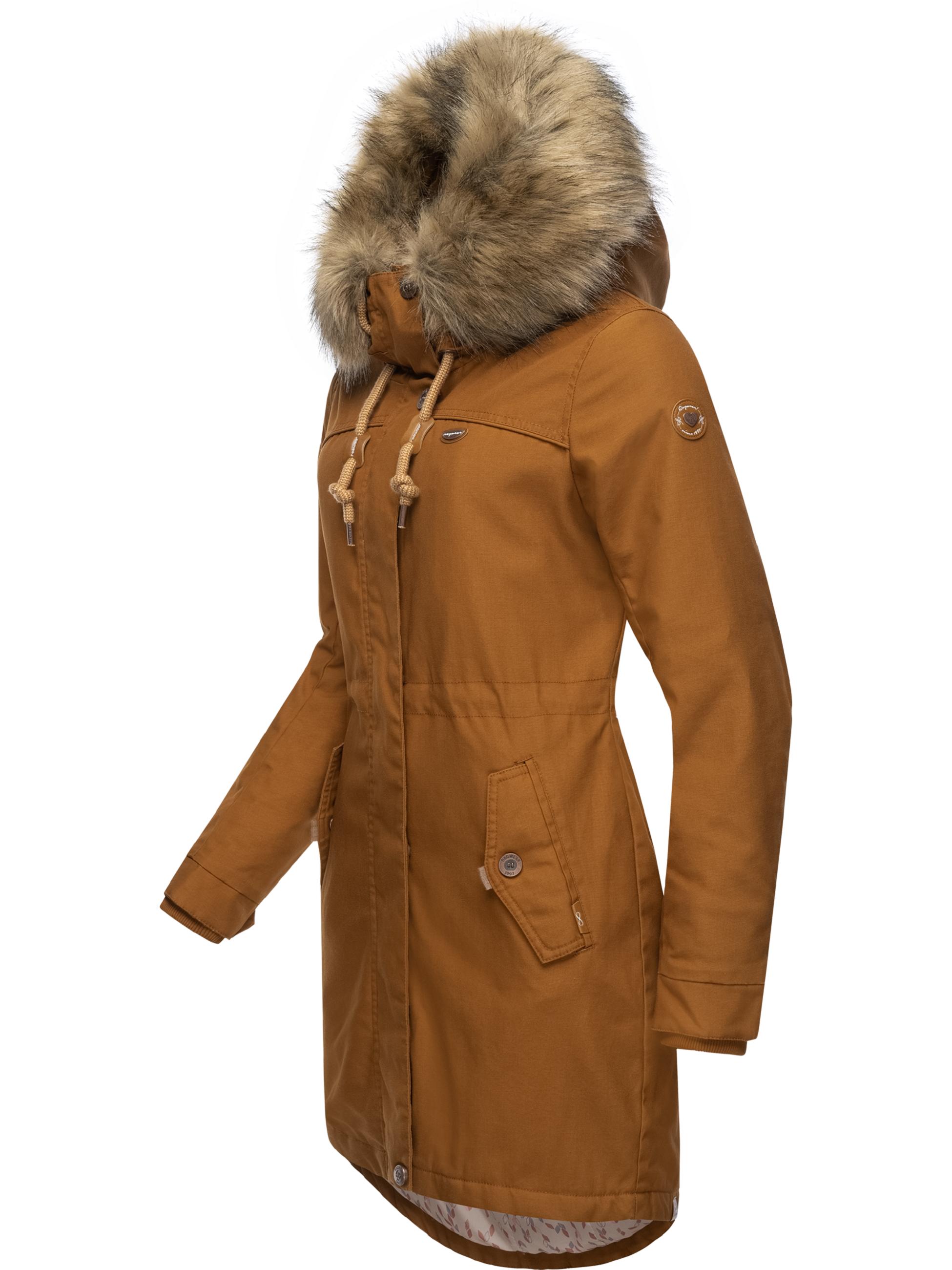 Winterparka mit abnehmbarem Kunstfell "Tawny" Cinnamon22