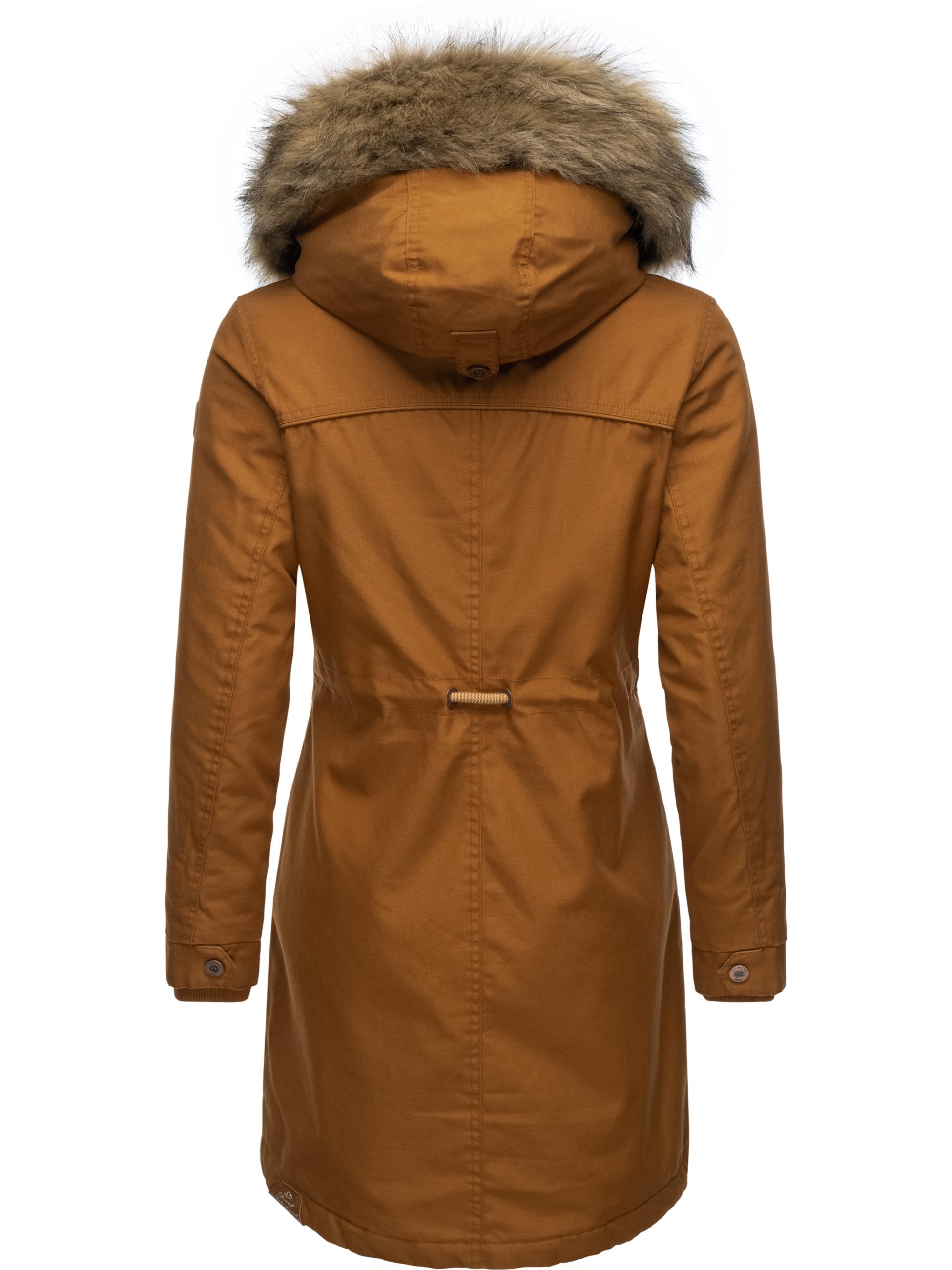 Winterparka mit abnehmbarem Kunstfell "Tawny" Cinnamon22