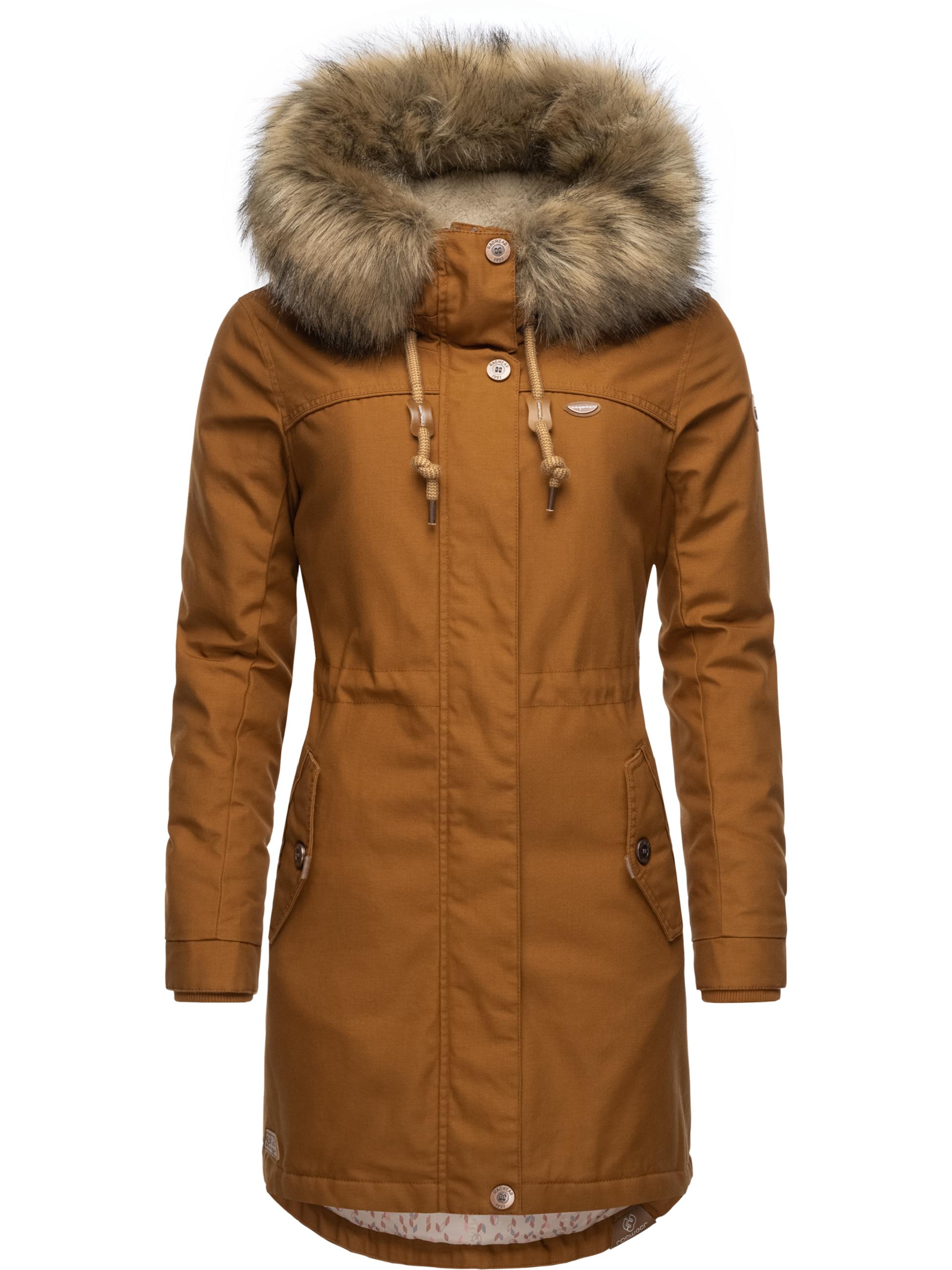 Winterparka mit abnehmbarem Kunstfell "Tawny" Cinnamon22