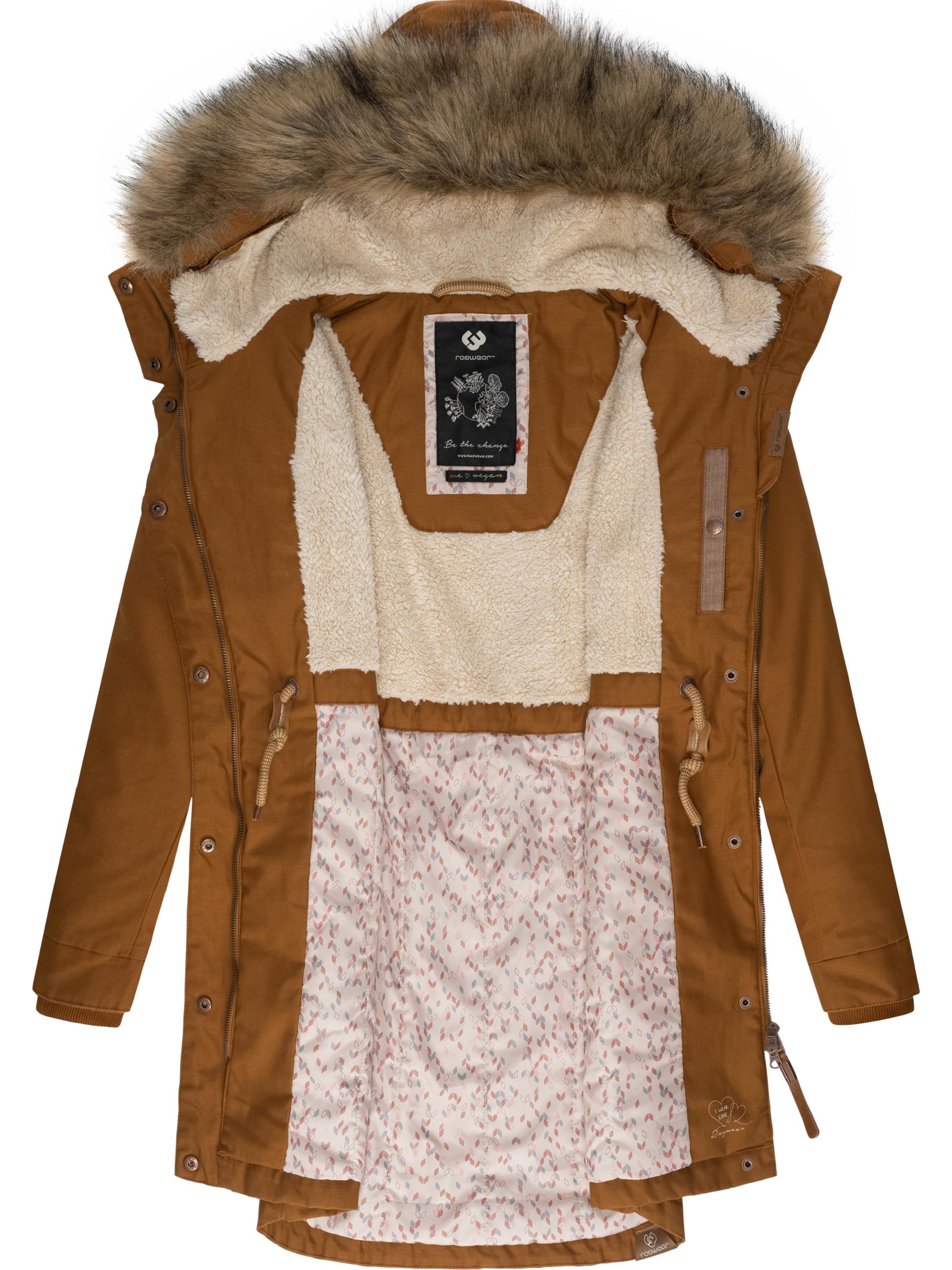 Winterparka mit abnehmbarem Kunstfell "Tawny" Cinnamon22