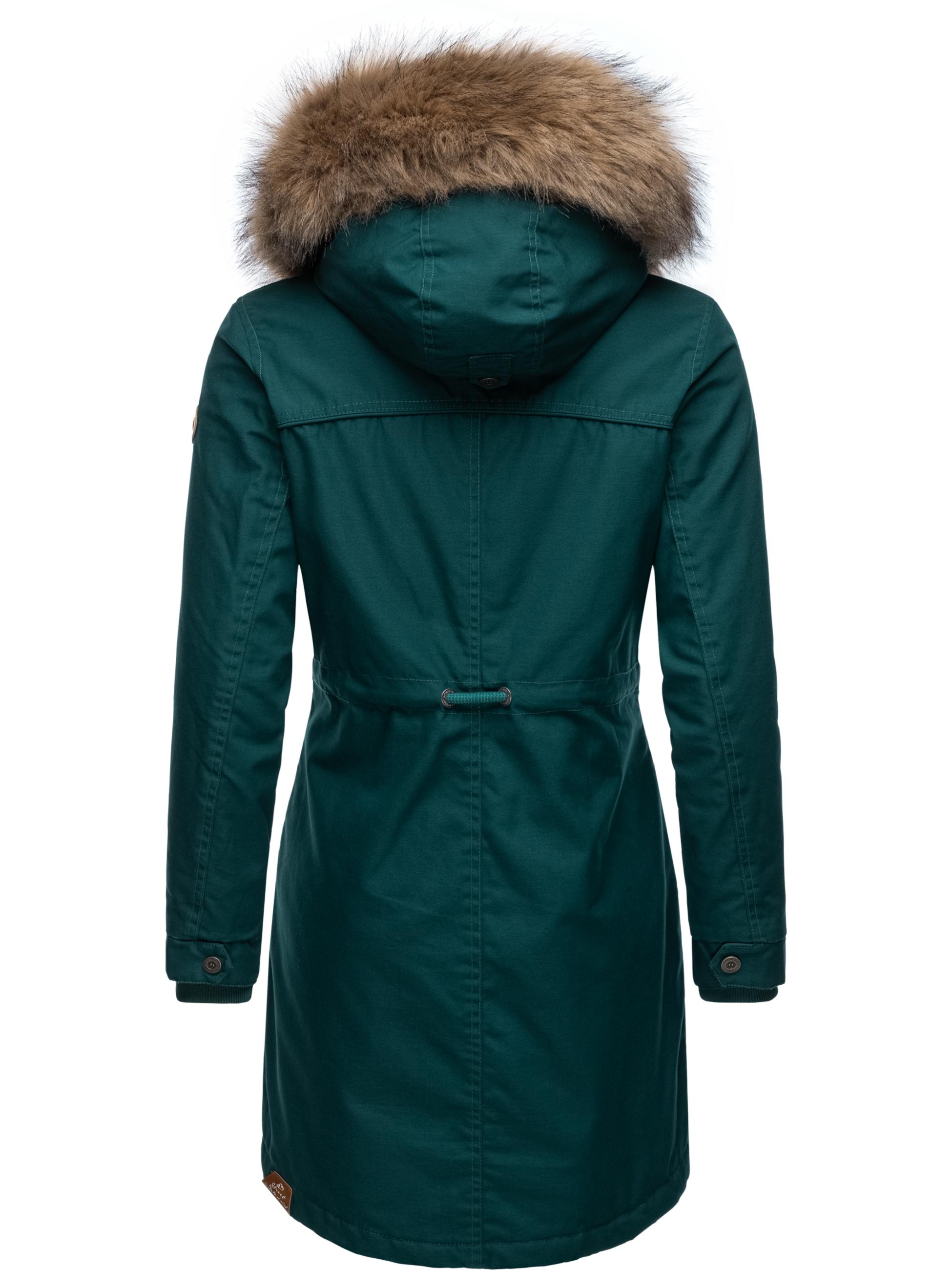 Winterparka mit abnehmbarem Kunstfell "Tawny" Dark Green22