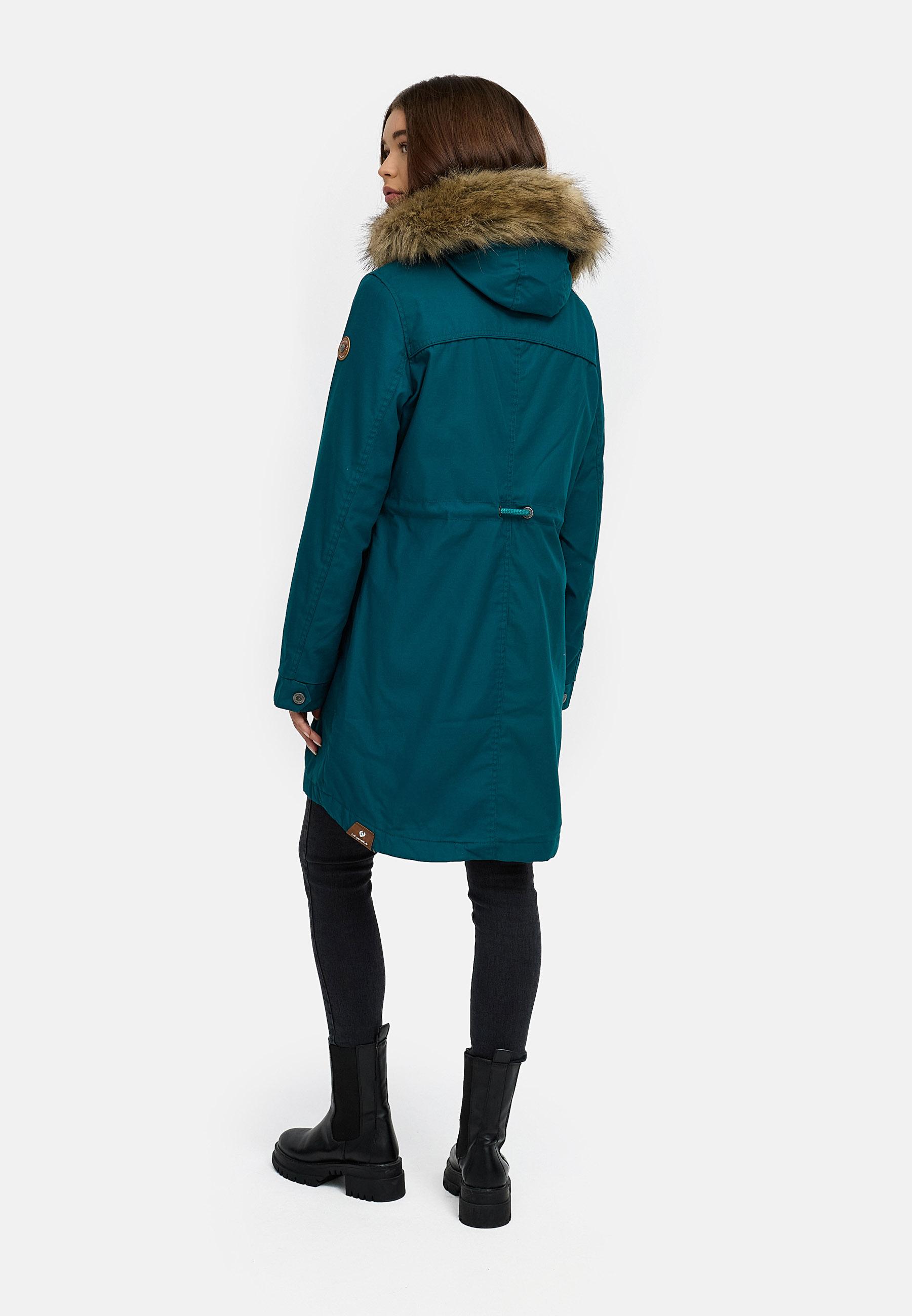 Winterparka mit abnehmbarem Kunstfell "Tawny" Dark Green22