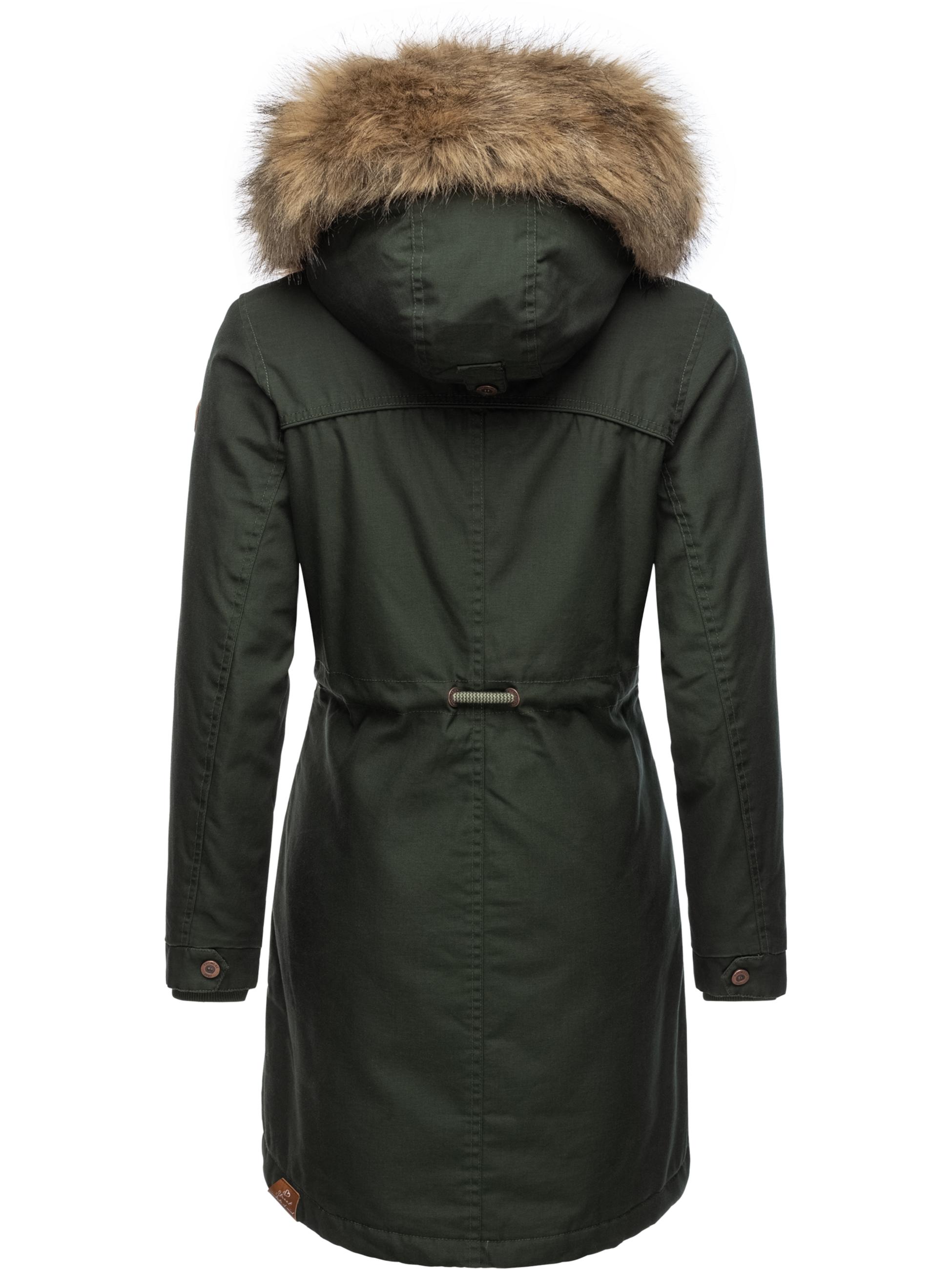 Winterparka mit abnehmbarem Kunstfell "Tawny" Dark Olive22