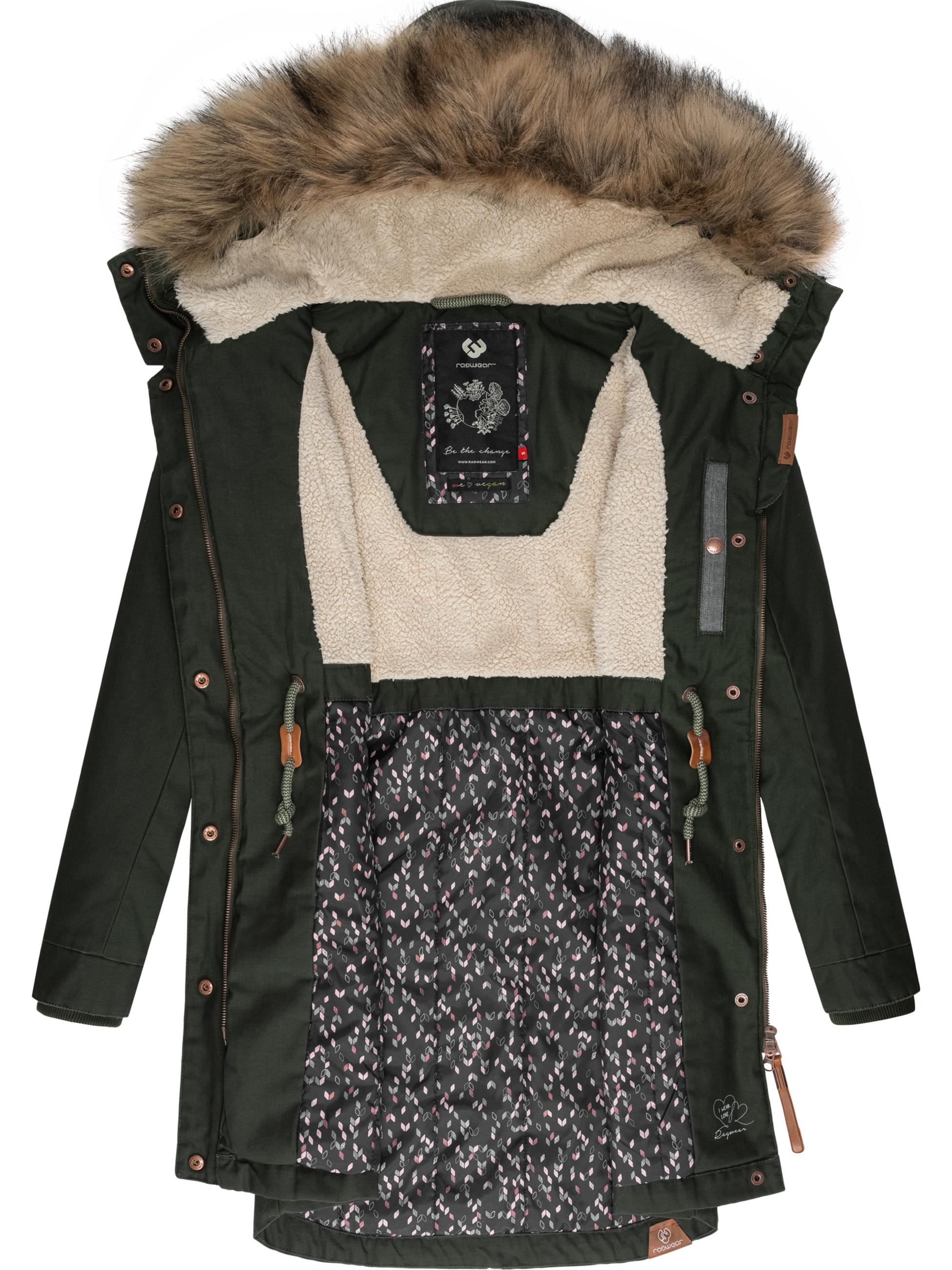 Winterparka mit abnehmbarem Kunstfell "Tawny" Dark Olive22