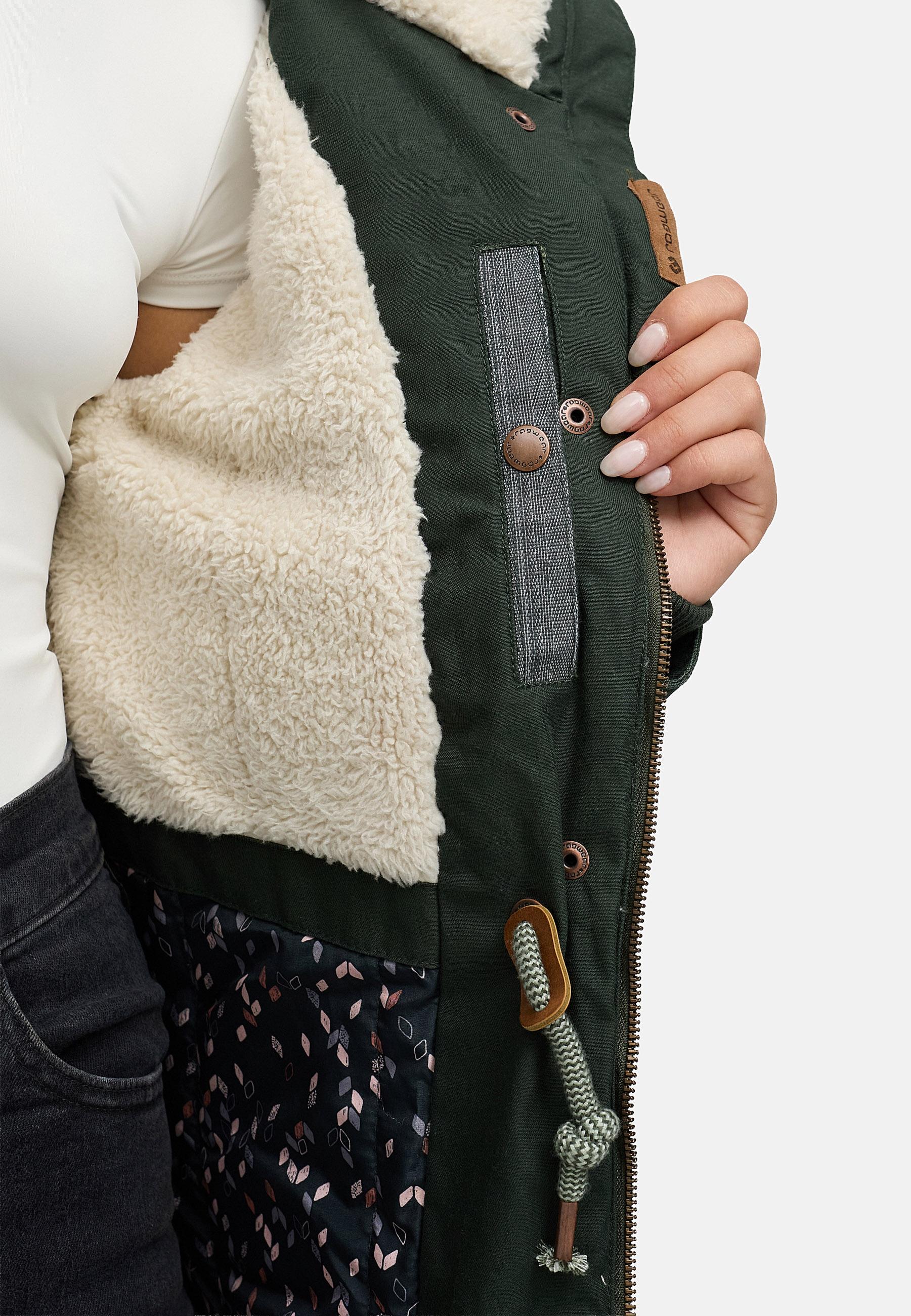 Winterparka mit abnehmbarem Kunstfell "Tawny" Dark Olive22