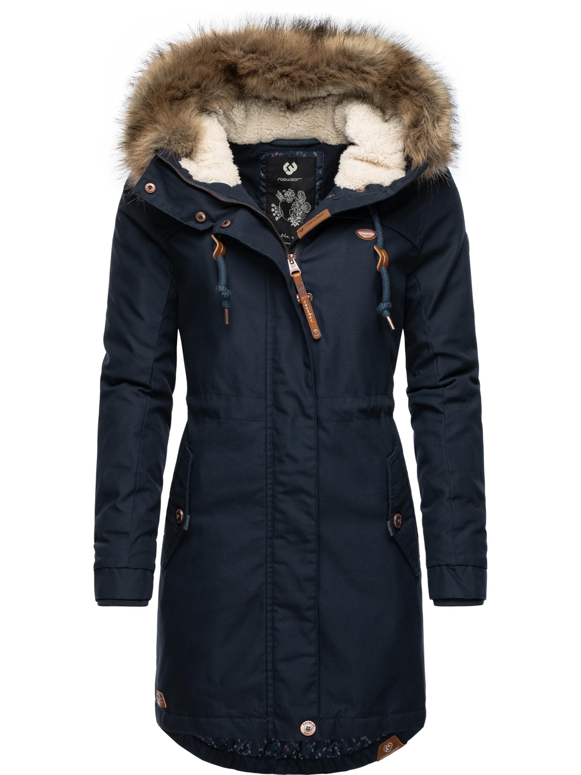 Winterparka mit abnehmbarem Kunstfell "Tawny" Navy22