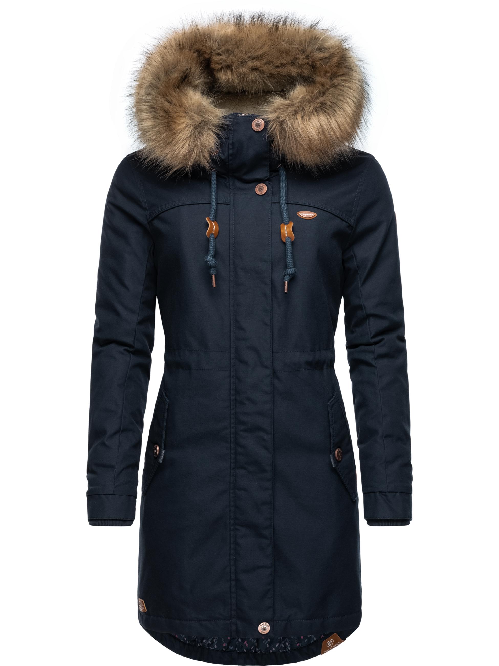 Winterparka mit abnehmbarem Kunstfell "Tawny" Navy22