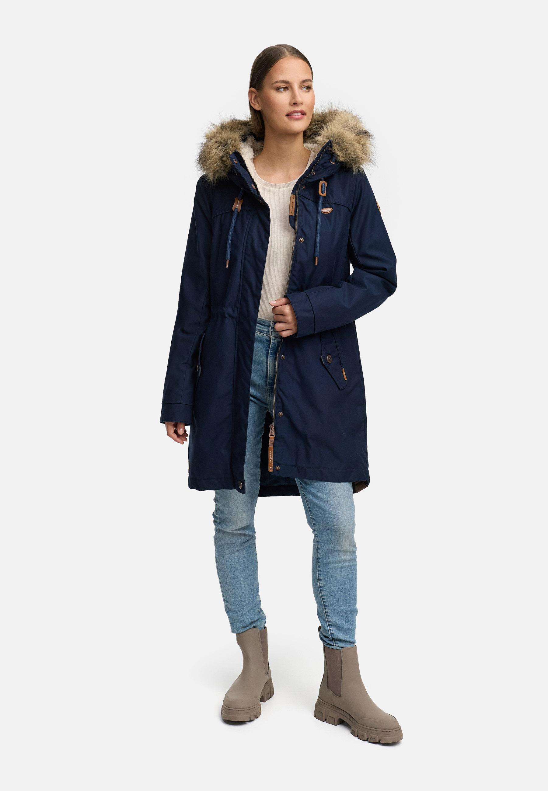 Winterparka mit abnehmbarem Kunstfell "Tawny" Navy22
