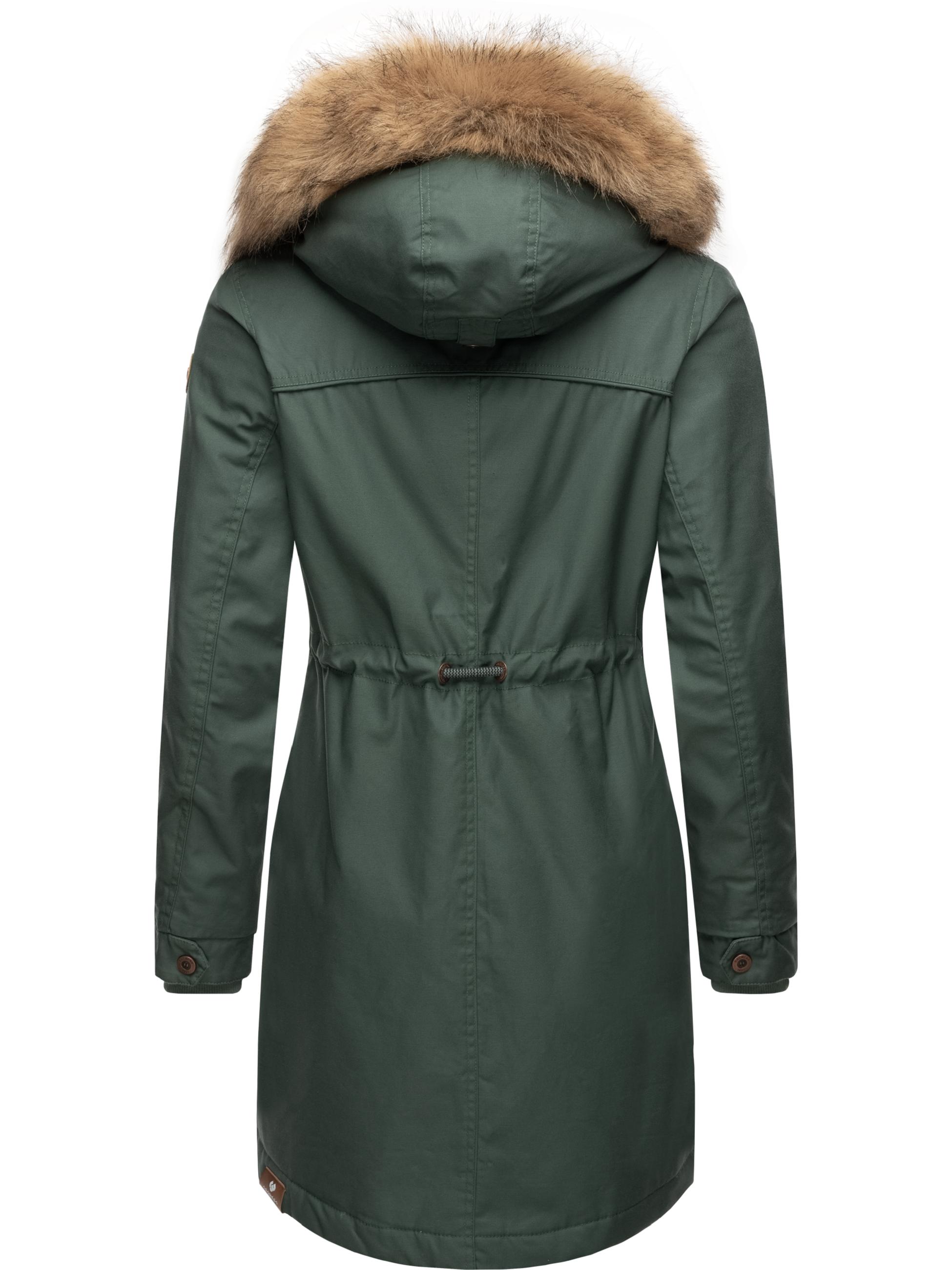 Winterparka mit abnehmbarem Kunstfell "Tawny" Pine Green23