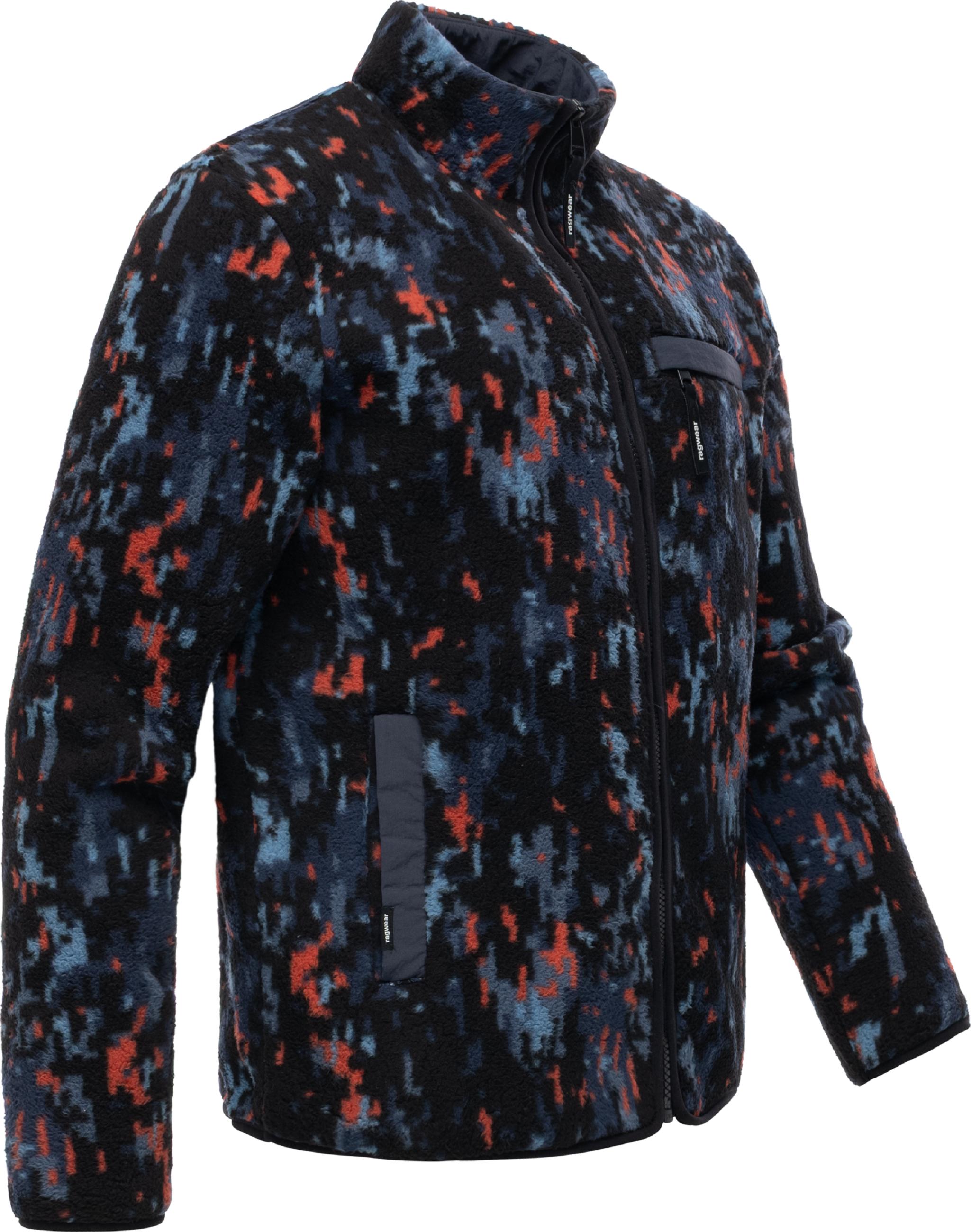 Kuschelige Fleecejacke mit Muster "Tawon Print" Terracotta