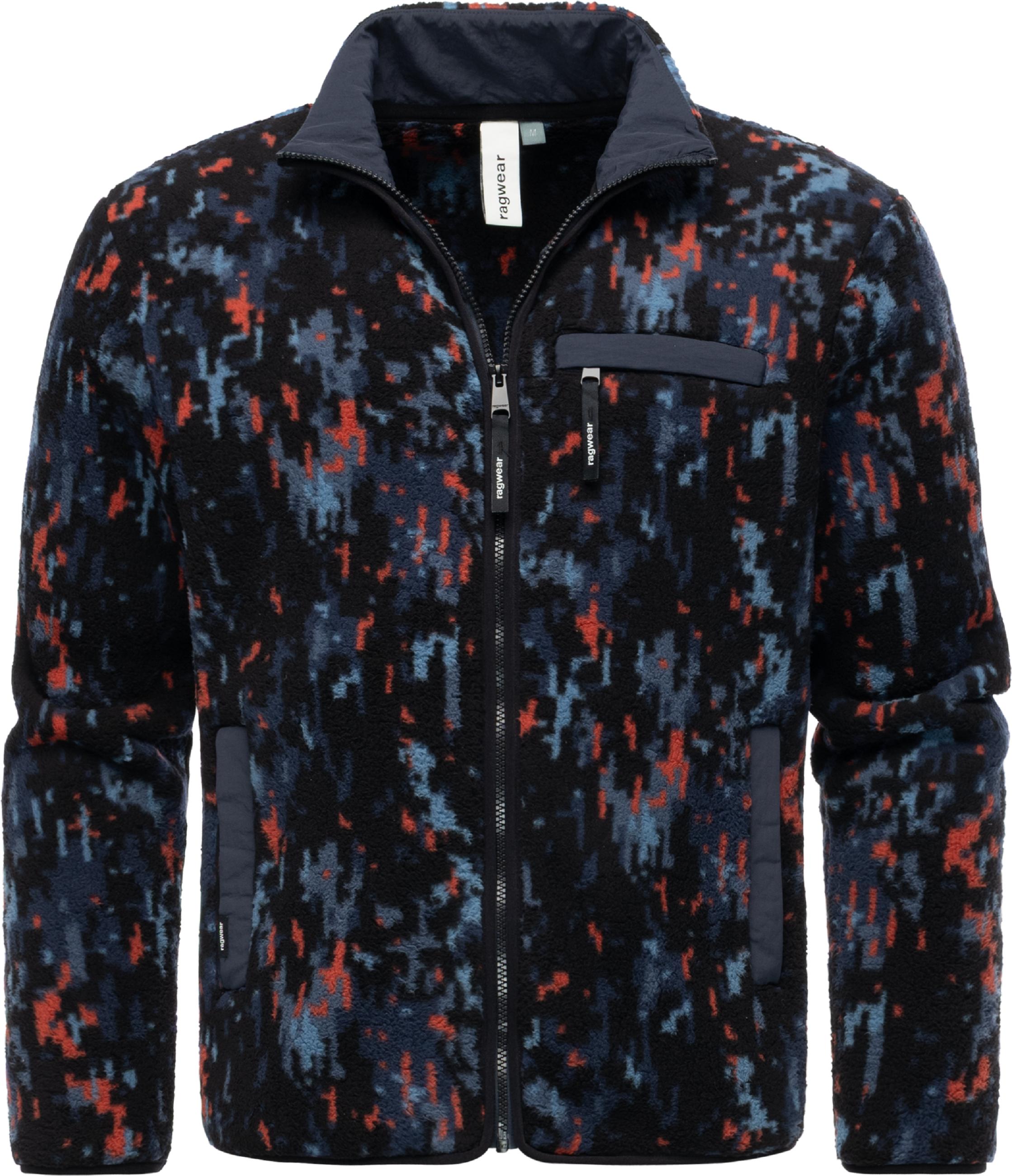 Kuschelige Fleecejacke mit Muster "Tawon Print" Terracotta