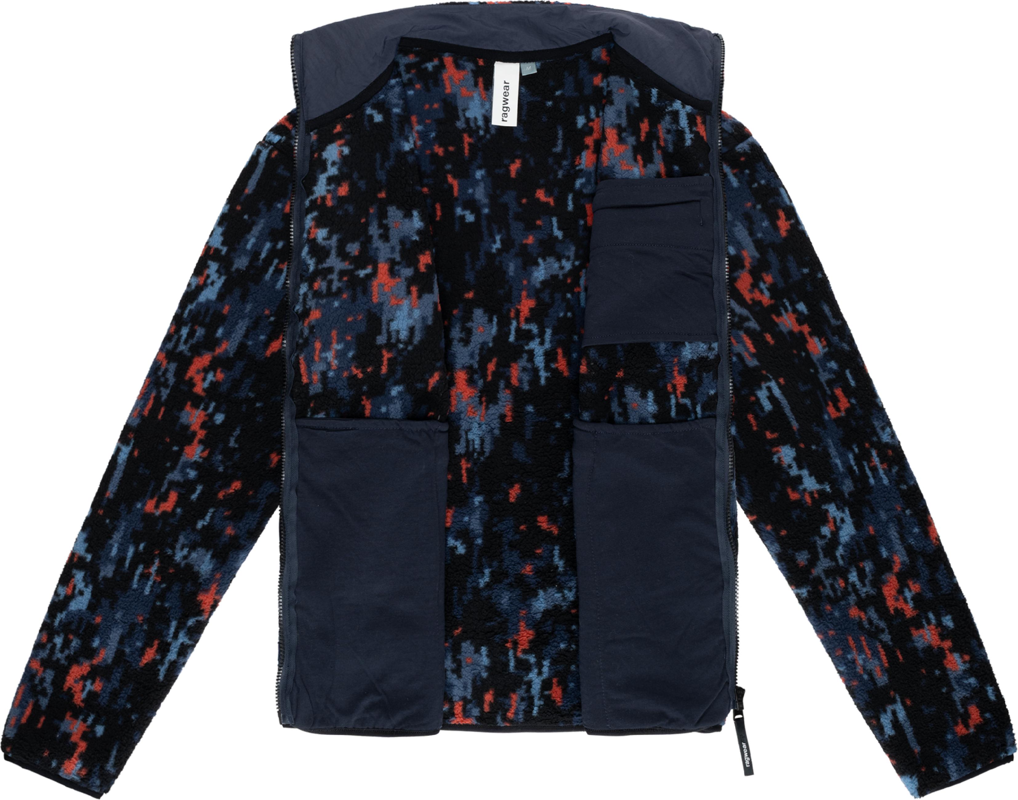 Kuschelige Fleecejacke mit Muster "Tawon Print" Terracotta