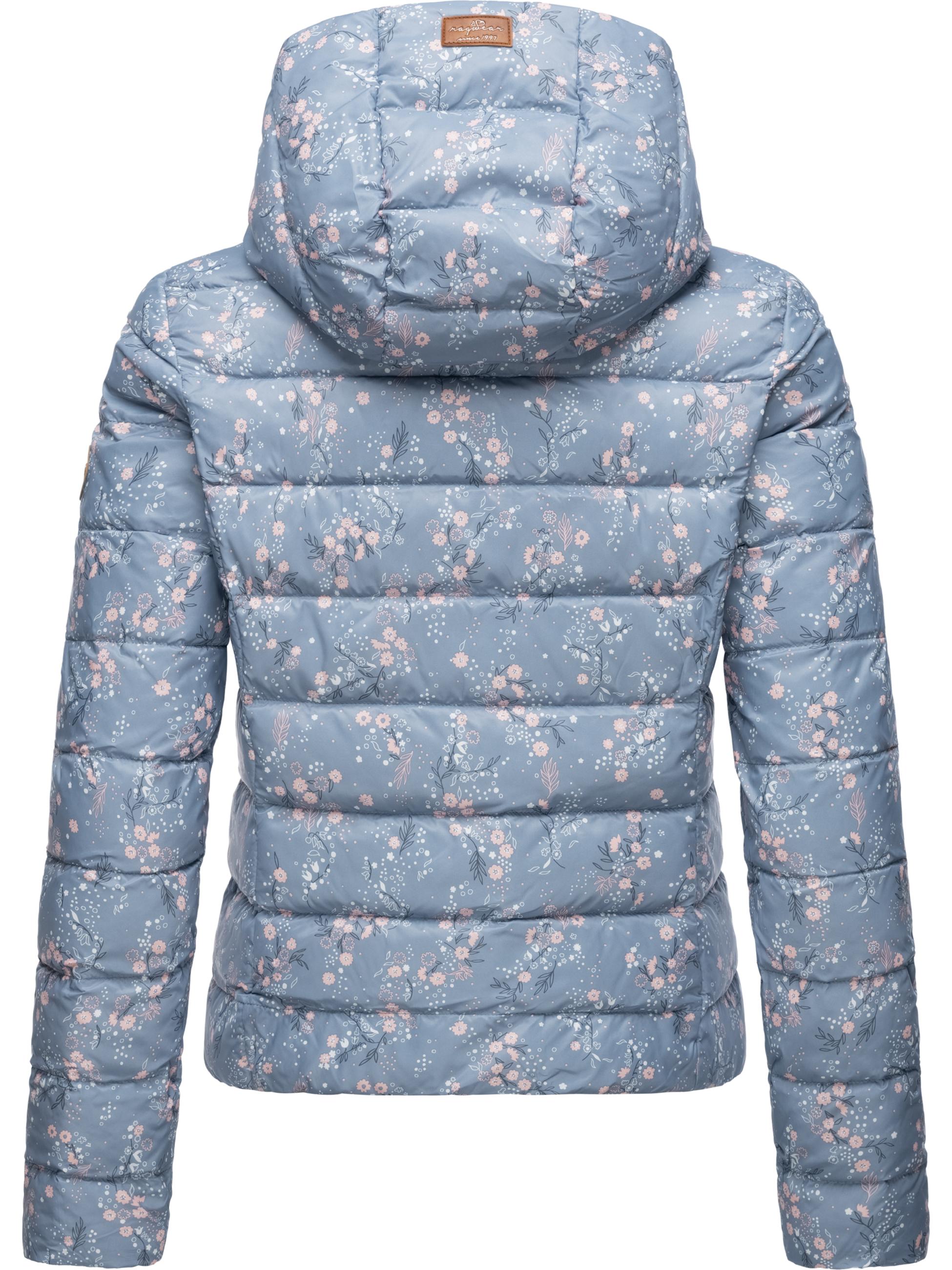 Kurze Winter Steppjacke mit Kapuze "Tiasa" Light Blue