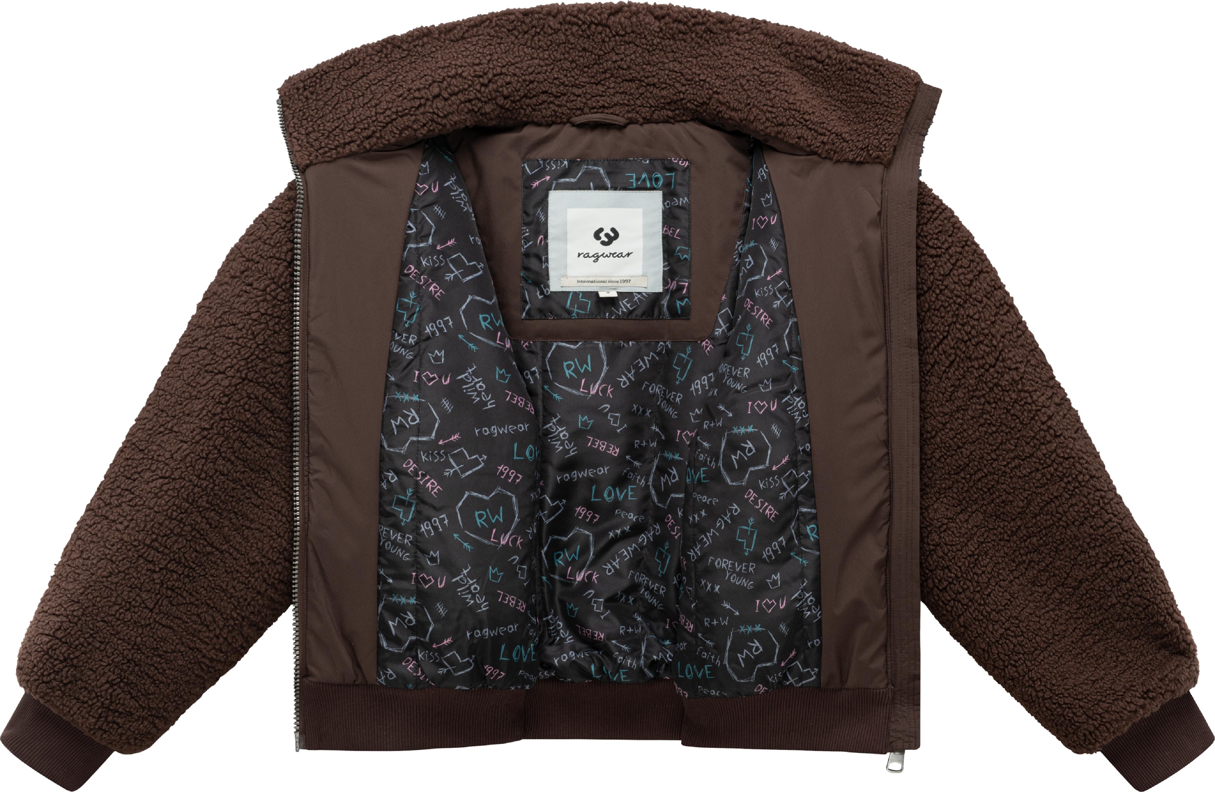 Plüschjacke "Tillie Y" Dark Choco
