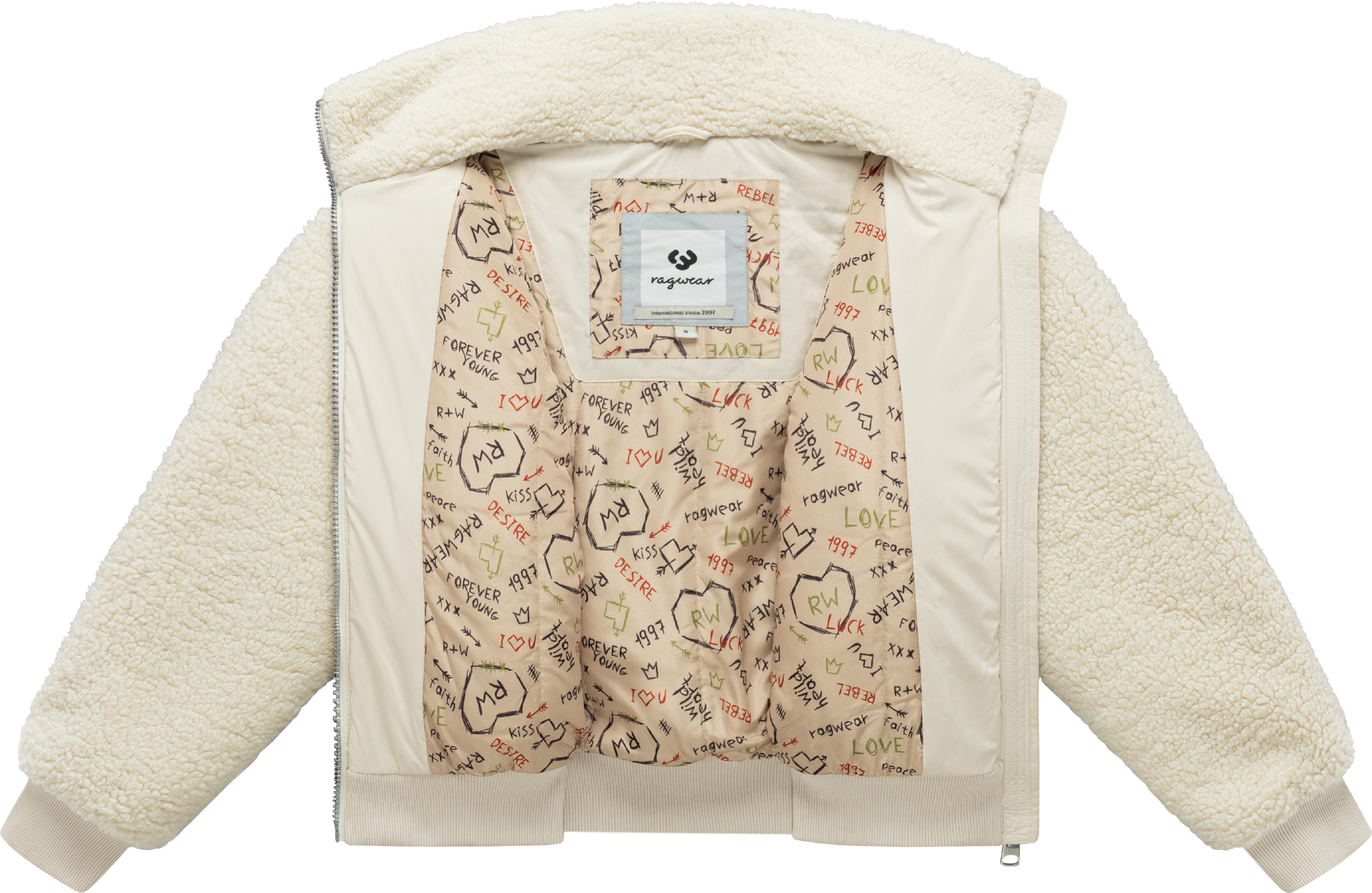 Plüschjacke "Tillie Y" Ecru