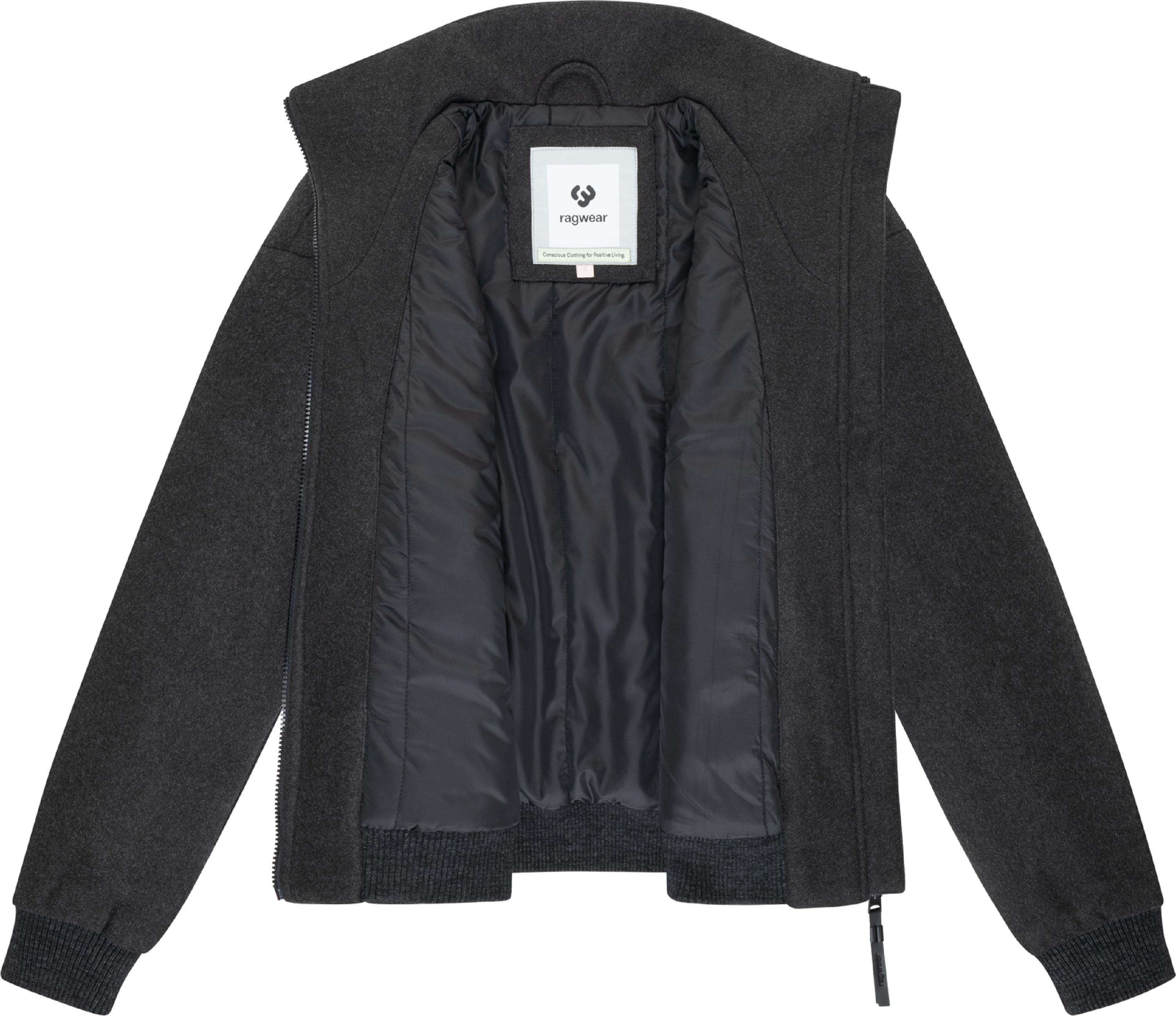 Übergangsjacke in Woll-Optik "Toscia" Dark Grey25