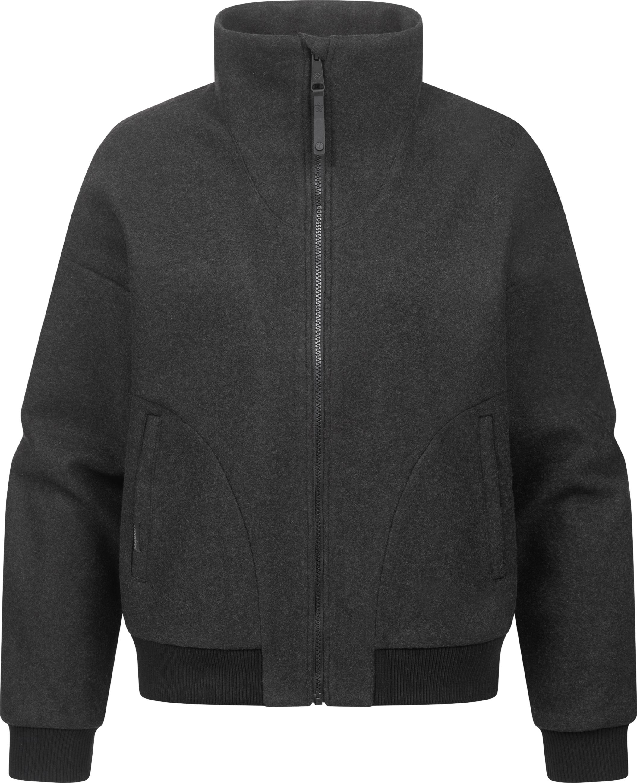 Übergangsjacke in Woll-Optik "Toscia" Dark Grey