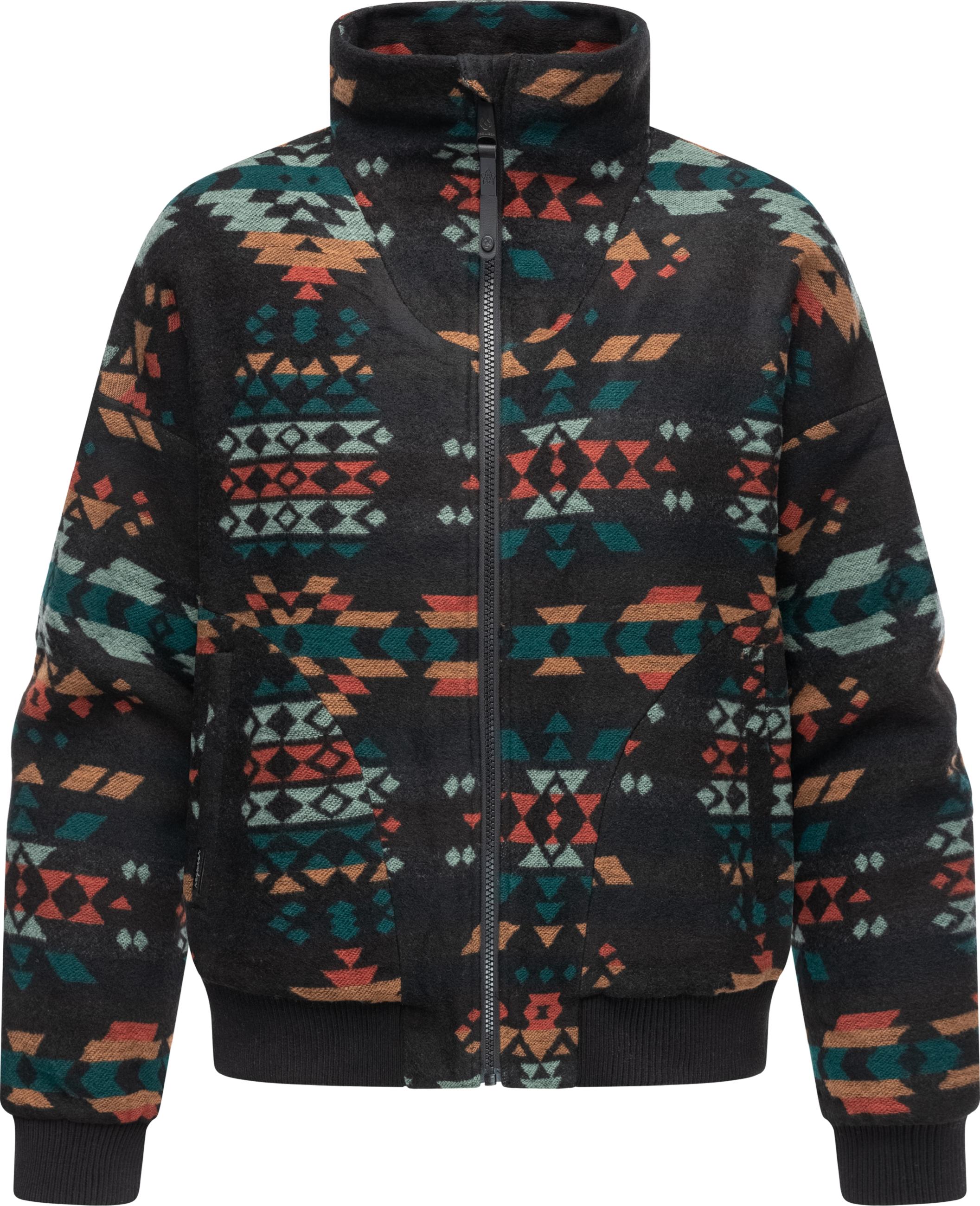 Übergangsjacke mit Allover-Print "Toscia Ikat" Black