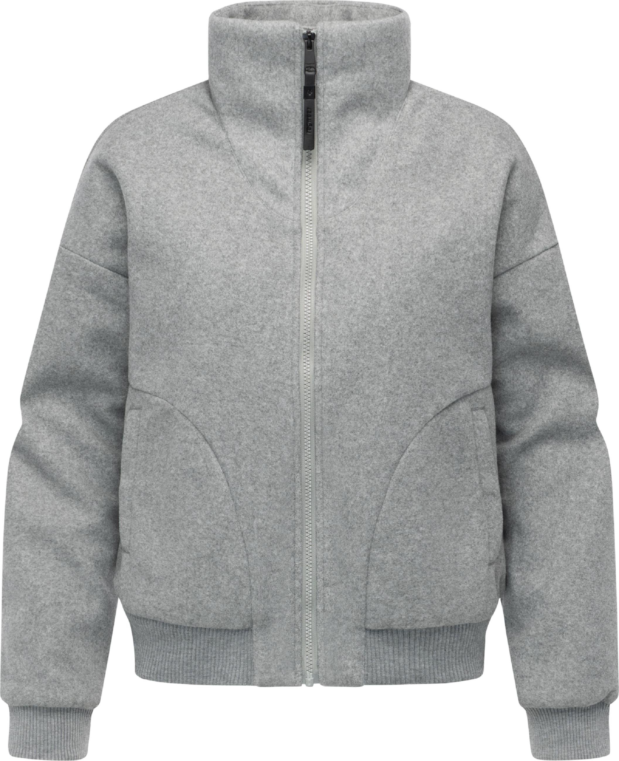 Übergangsjacke in Woll-Optik "Toscia" Light Grey25
