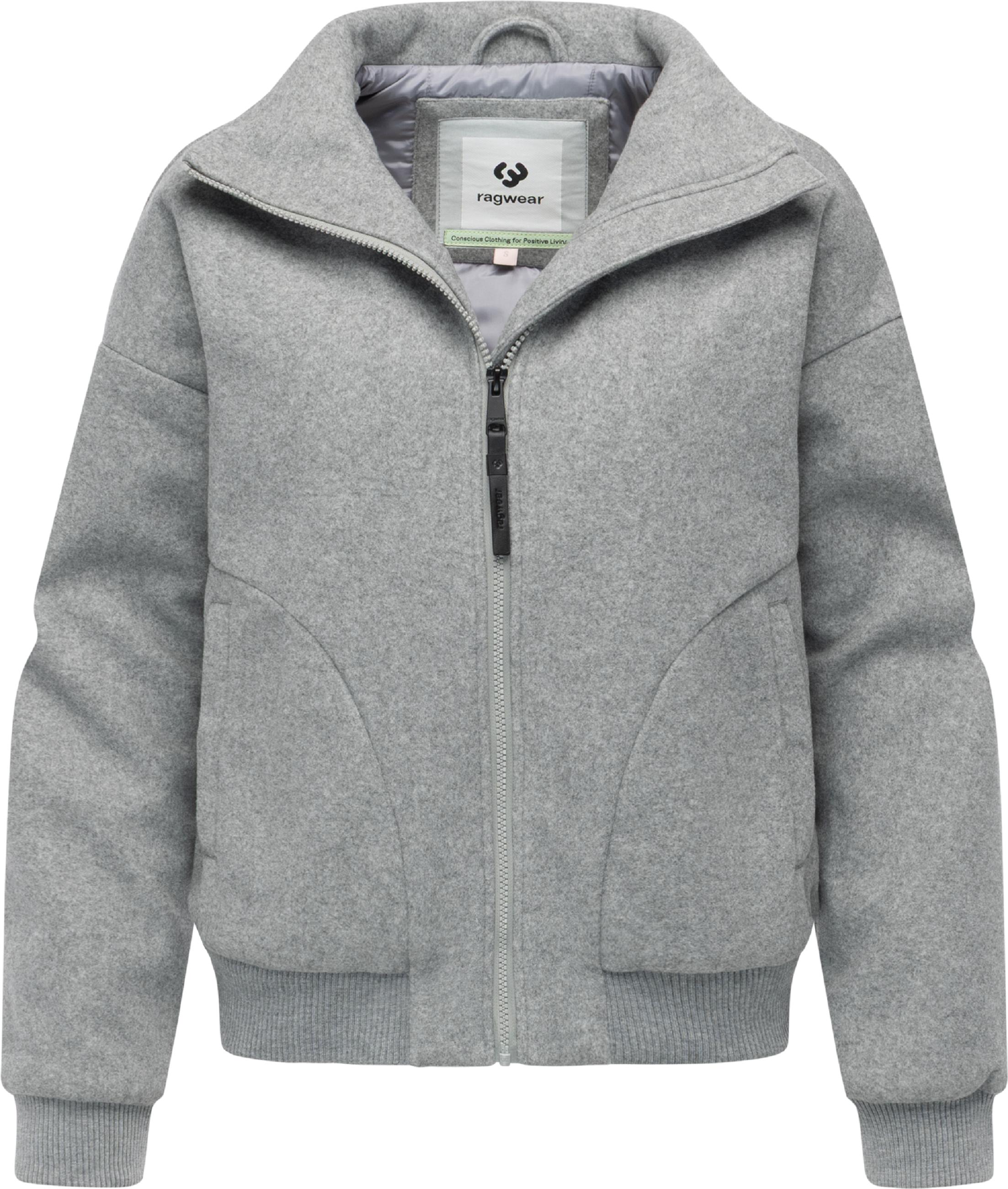 Übergangsjacke in Woll-Optik "Toscia" Light Grey25
